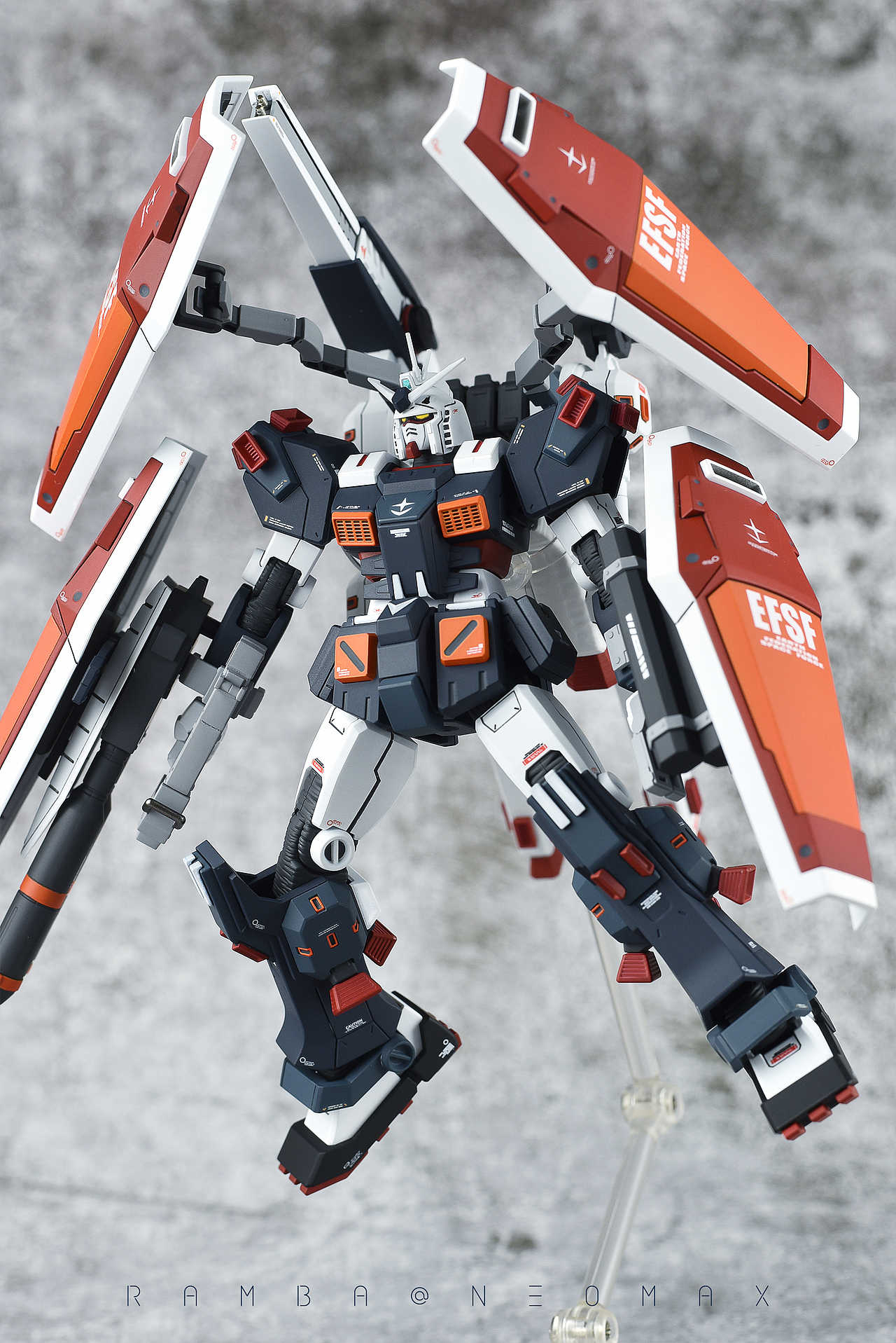 爵士战歌!高达模型作品【hg fa-78全装备高达】_ramba-站酷zcool