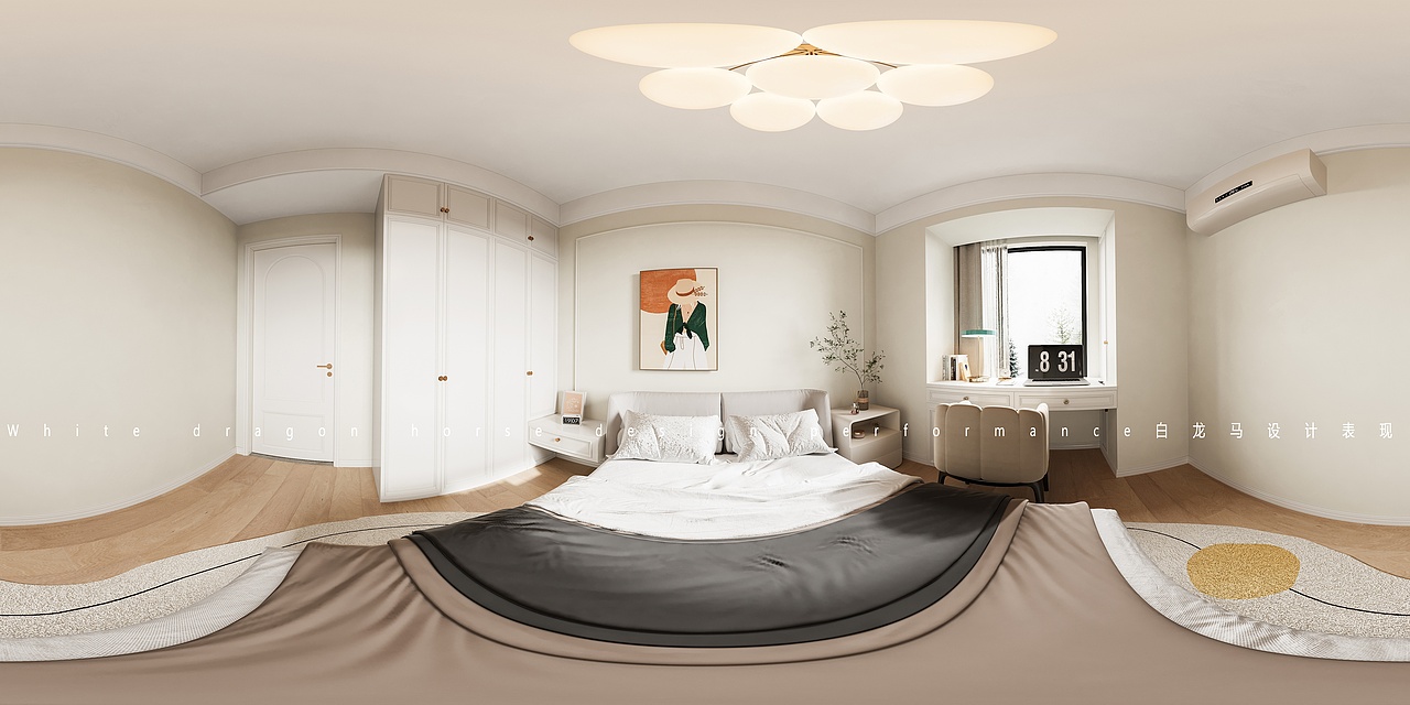 现代奶油风客餐厅