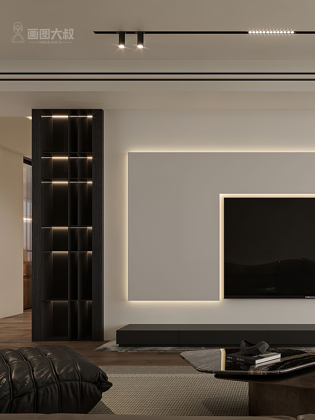 現(xiàn)代復古風效果圖（圖ZMzM4MTY3OTY0） - 家裝設計 - 站酷設計師畫圖大叔原創(chuàng)素材 - 站酷ZCOOL