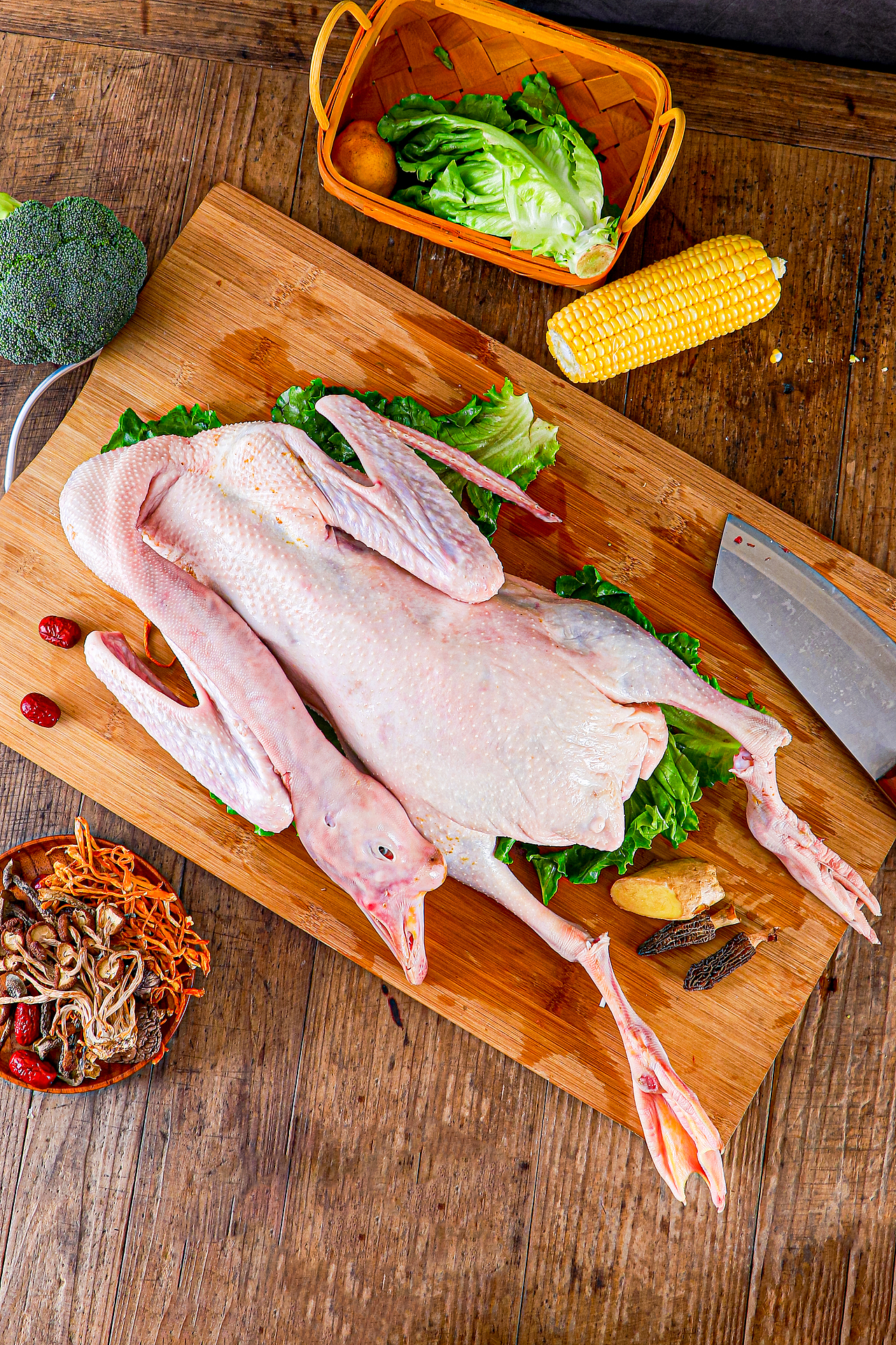 新鲜宰杀鹅新鲜鹅肉大白鹅家禽散养大鹅老鹅雁鹅