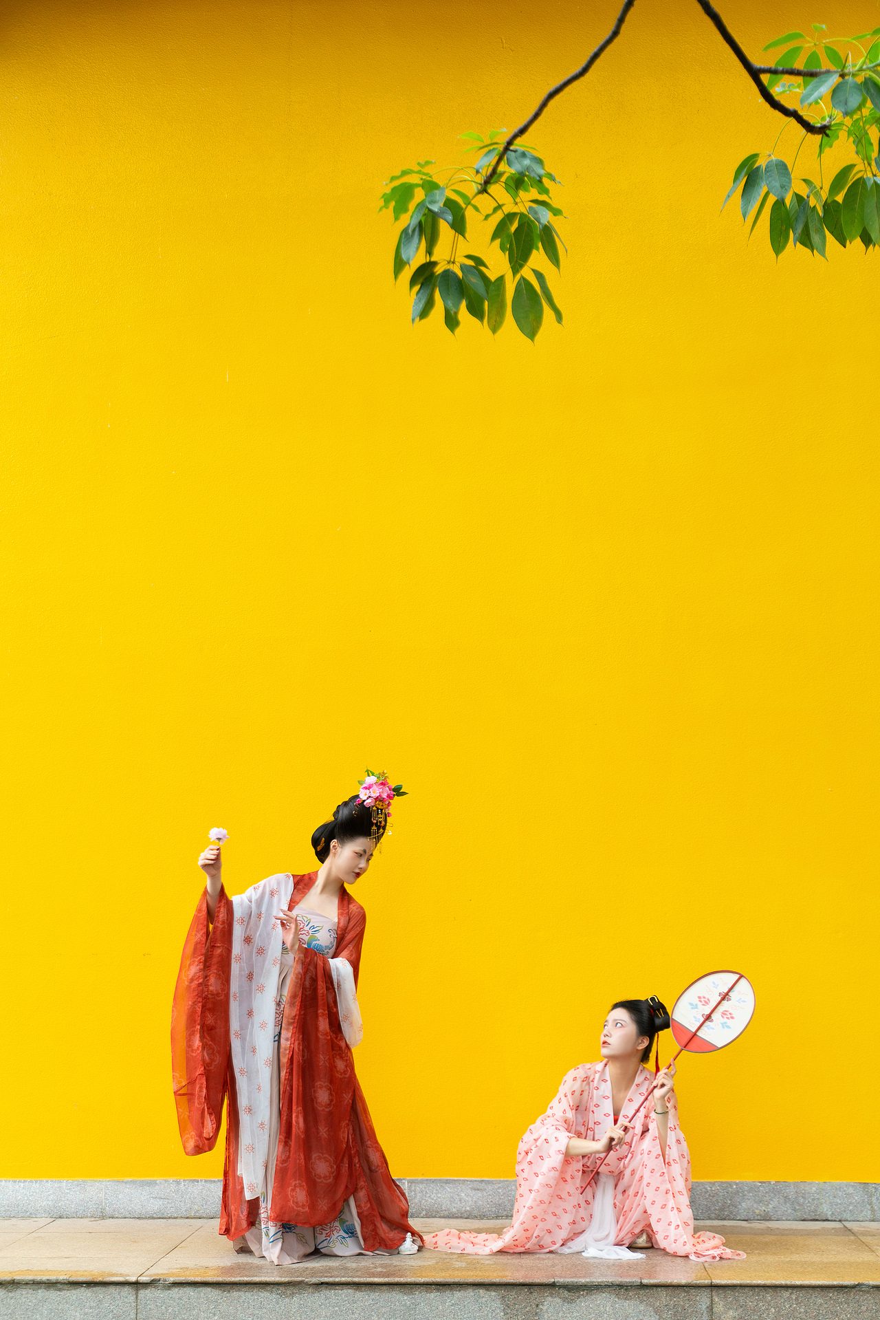 簪花仕女图古风汉服群像