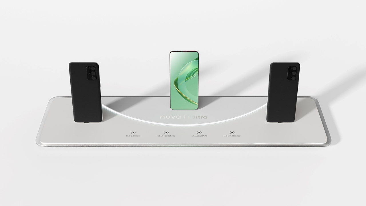 华为HUAWEI展示道具设计