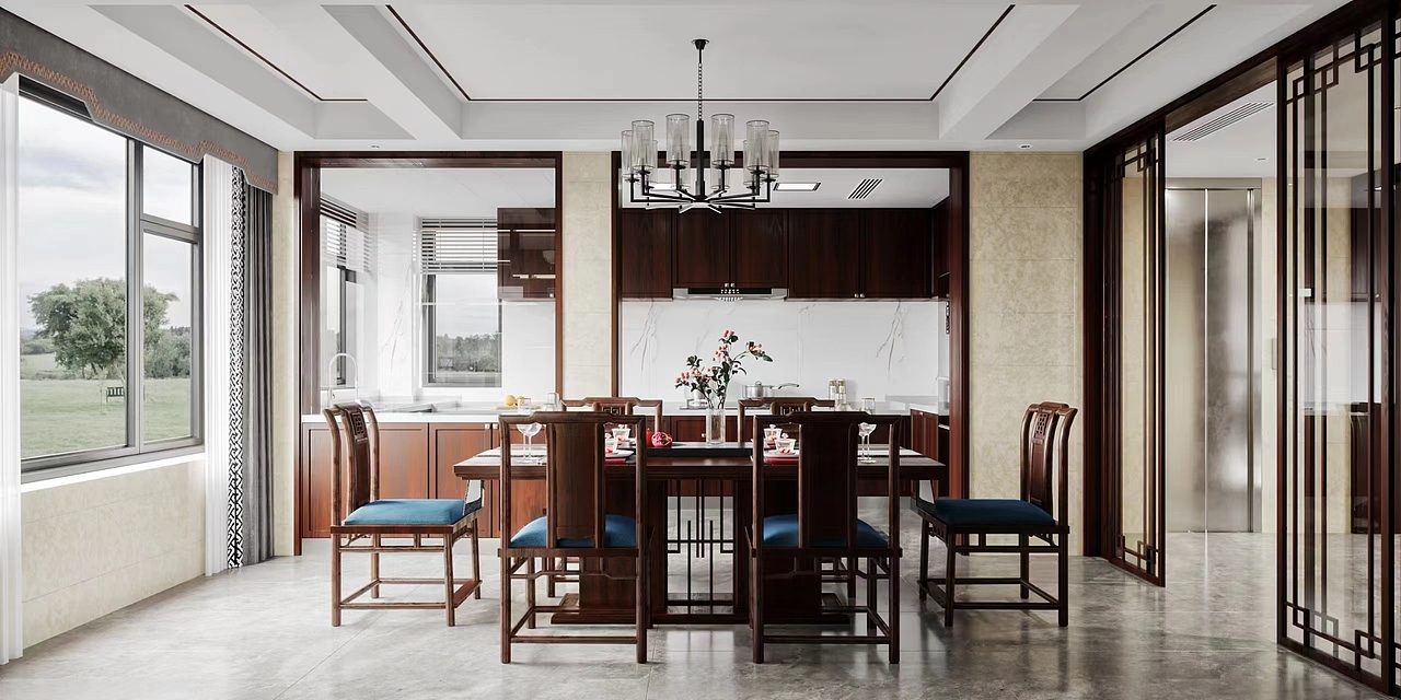 简约中式-生活需要仪式感，就像平淡的生活需要一束光（图ZMzUzNTEzMzQ4） - 家装设计 - 站酷设计师楚湘爱设计原创素材 - 站酷ZCOOL