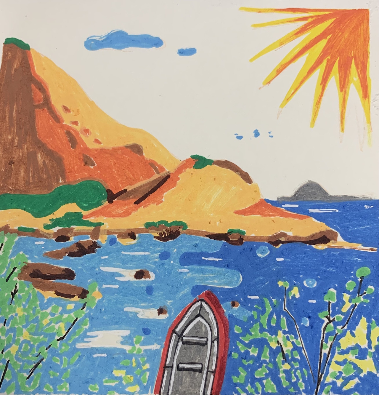 手绘练习day14-山水