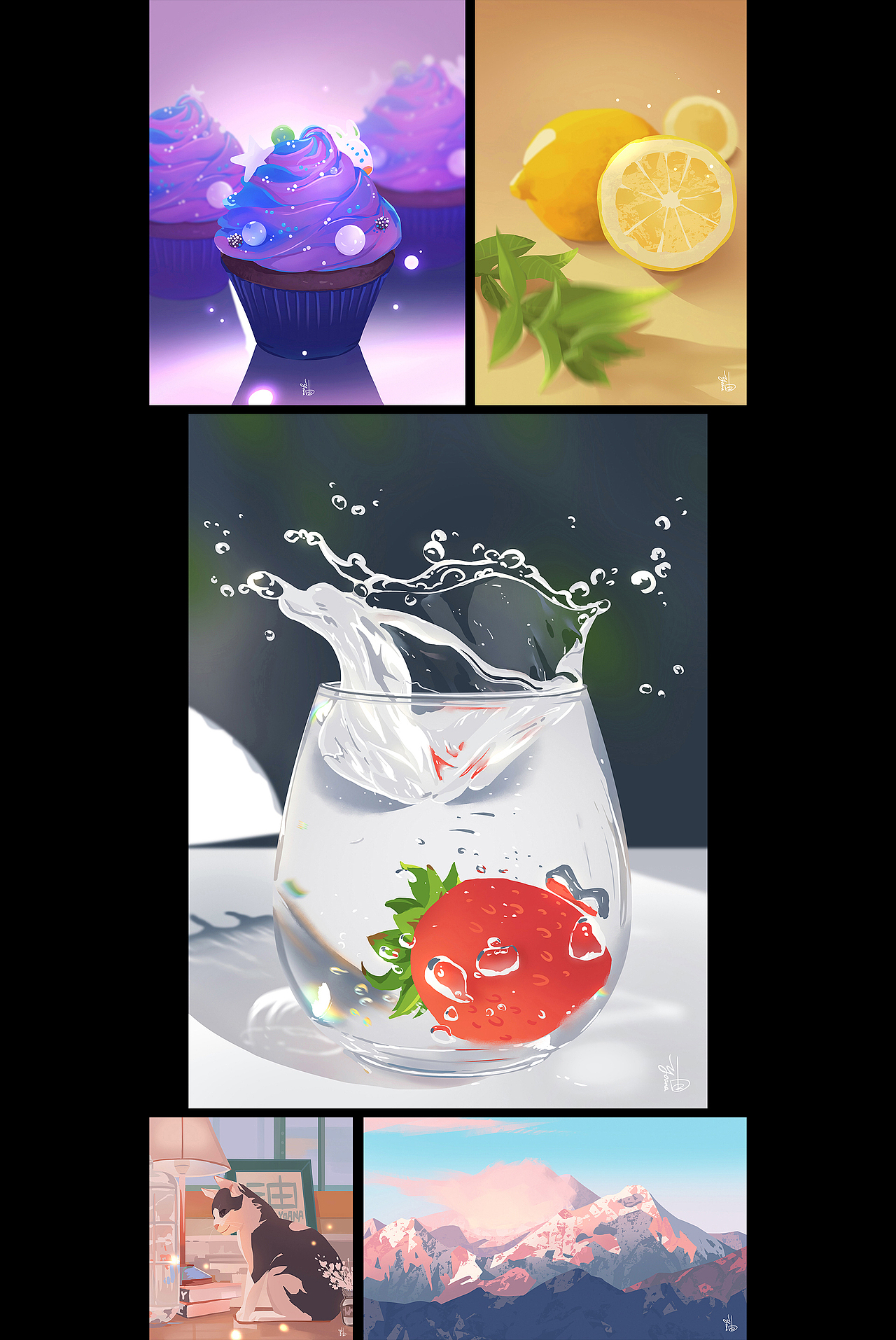 色彩速涂3-4月作品总结（图ZMjk4ODMwMzE2） - 创作习作 - 站酷设计师油安原创素材 - 站酷ZCOOL