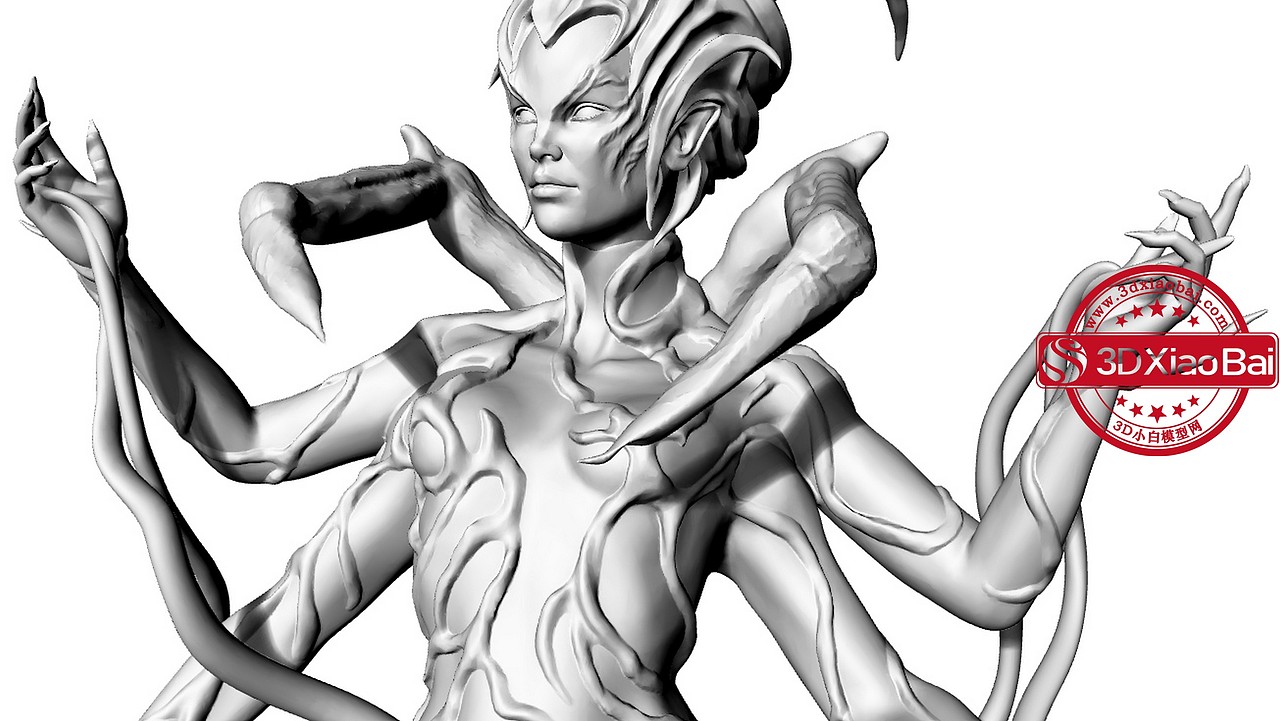 mephala梅帕拉蜘蛛魔女3d模型