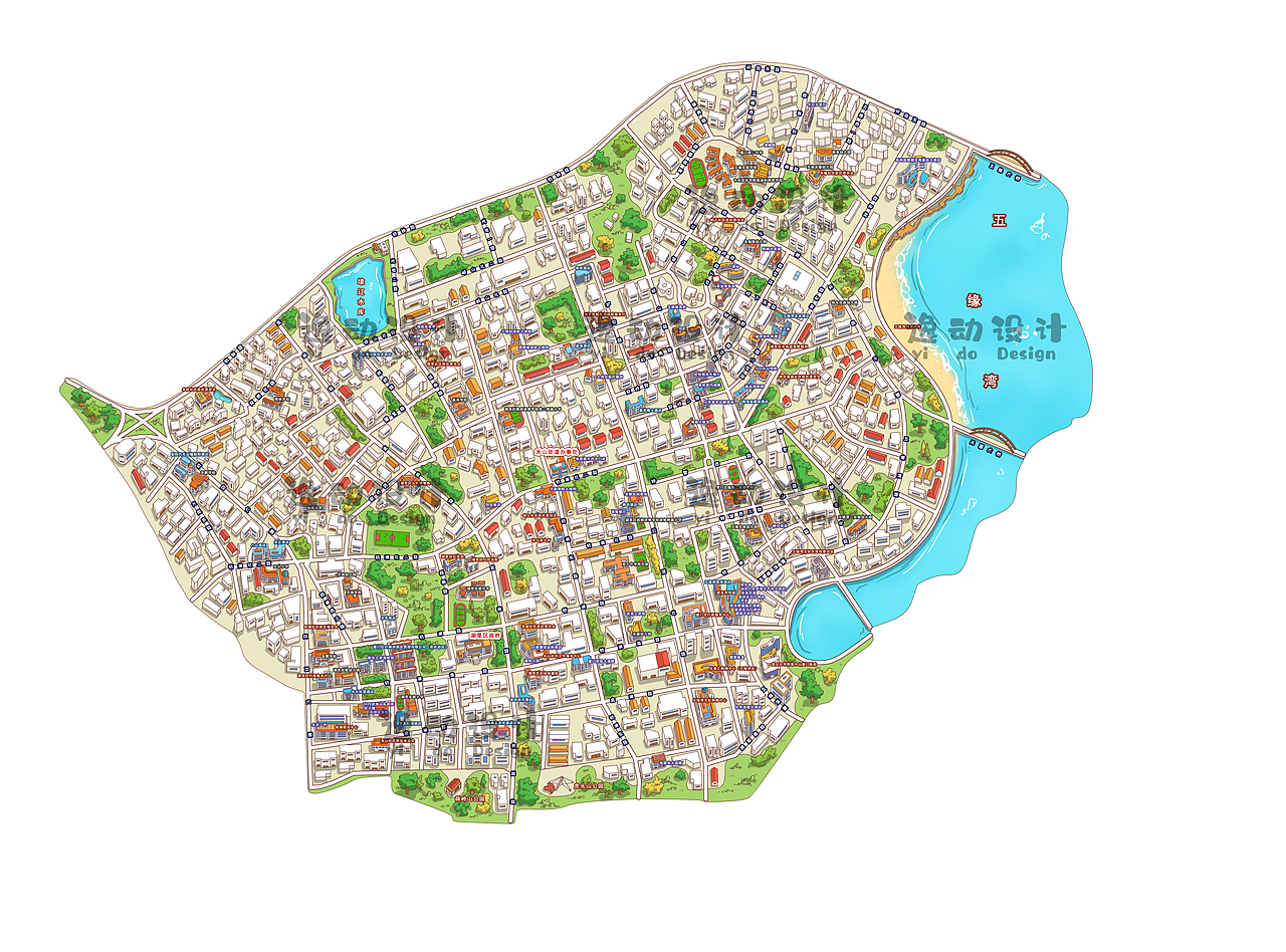 厦门湖里区手绘地图&逸动设计（图ZMzEyMzgzODgw） - 商业插画 - 站酷设计师逸动设计原创素材 - 站酷ZCOOL
