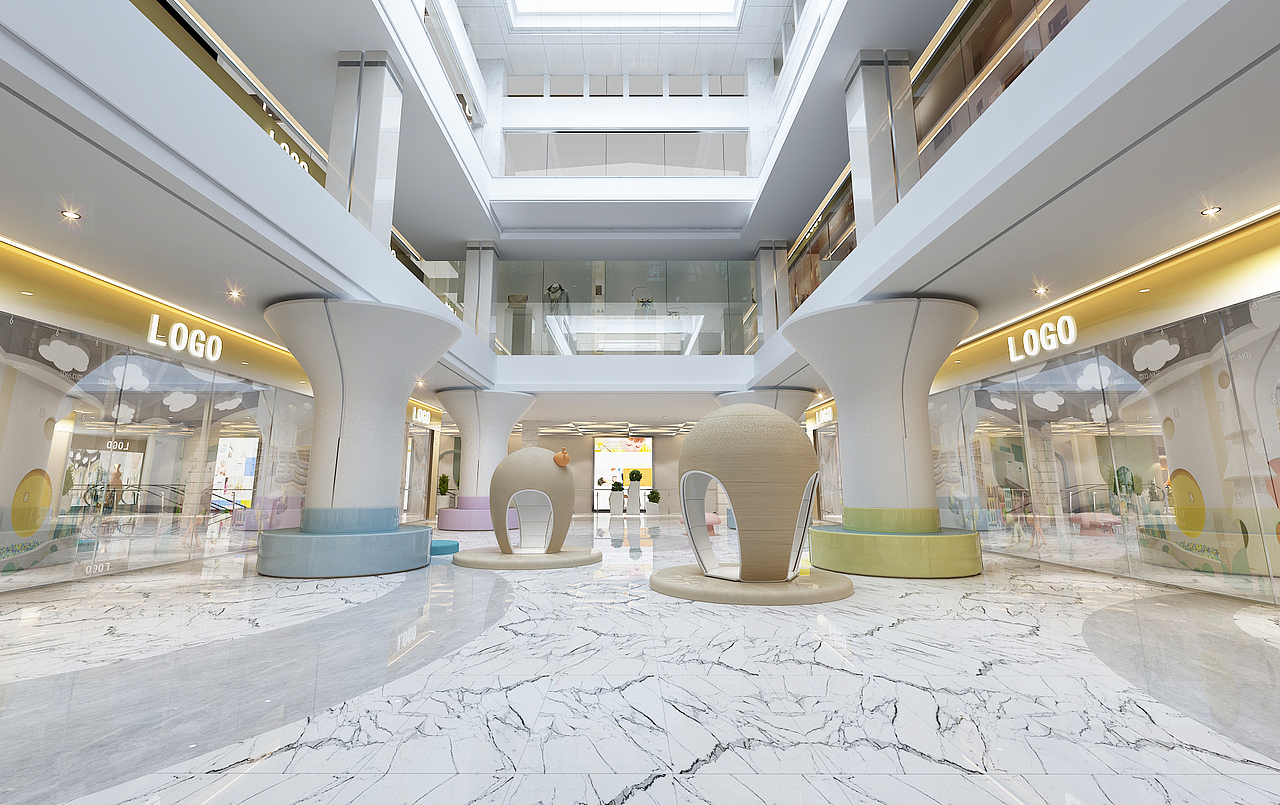 银川商场装修设计效果图|银川装修公司