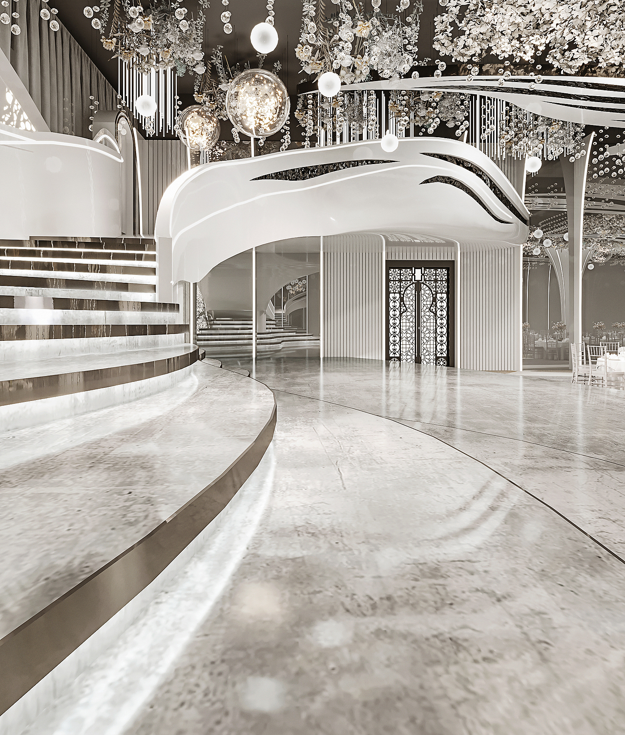 婚礼现场效果图表现（图ZMzAxNDU3NDY4） - 酒店餐饮设计 - 站酷设计师卓尚表现设计原创素材 - 站酷ZCOOL