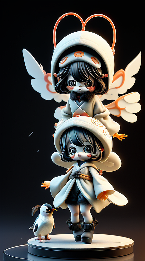 类人型精怪形象,新人第一次创作