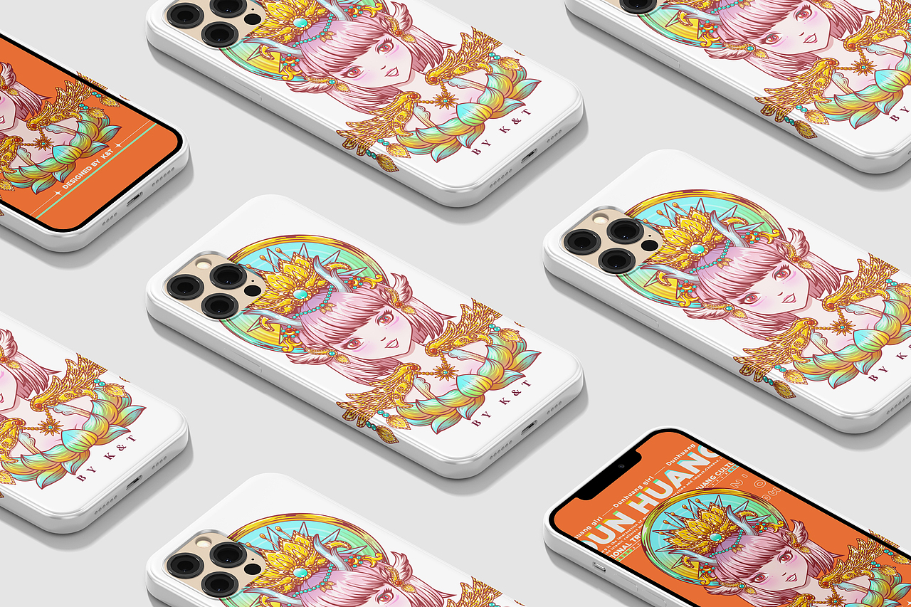 敦煌少女插画设计