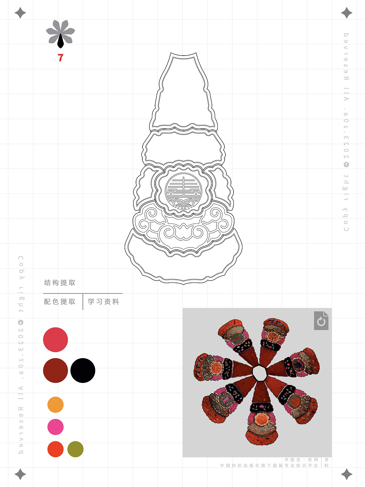 【z0a】传统服饰·云肩·结构及配色提取·学习资料（图ZMzUyOTYyMDAw） - 传统/民族服饰 - 站酷设计师z0a_原创素材 - 站酷ZCOOL
