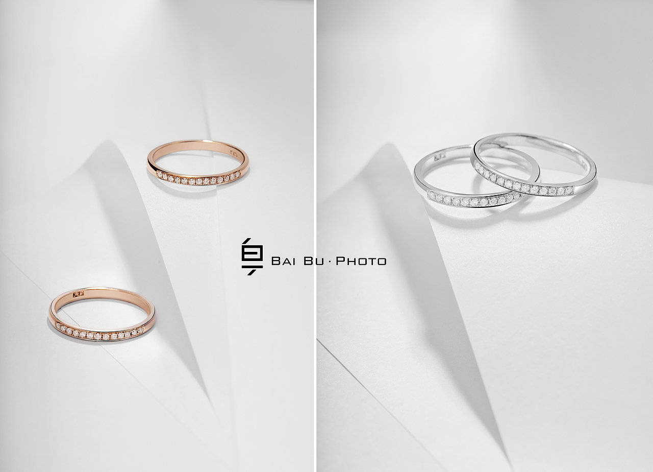 珠宝 对戒 产品摄影