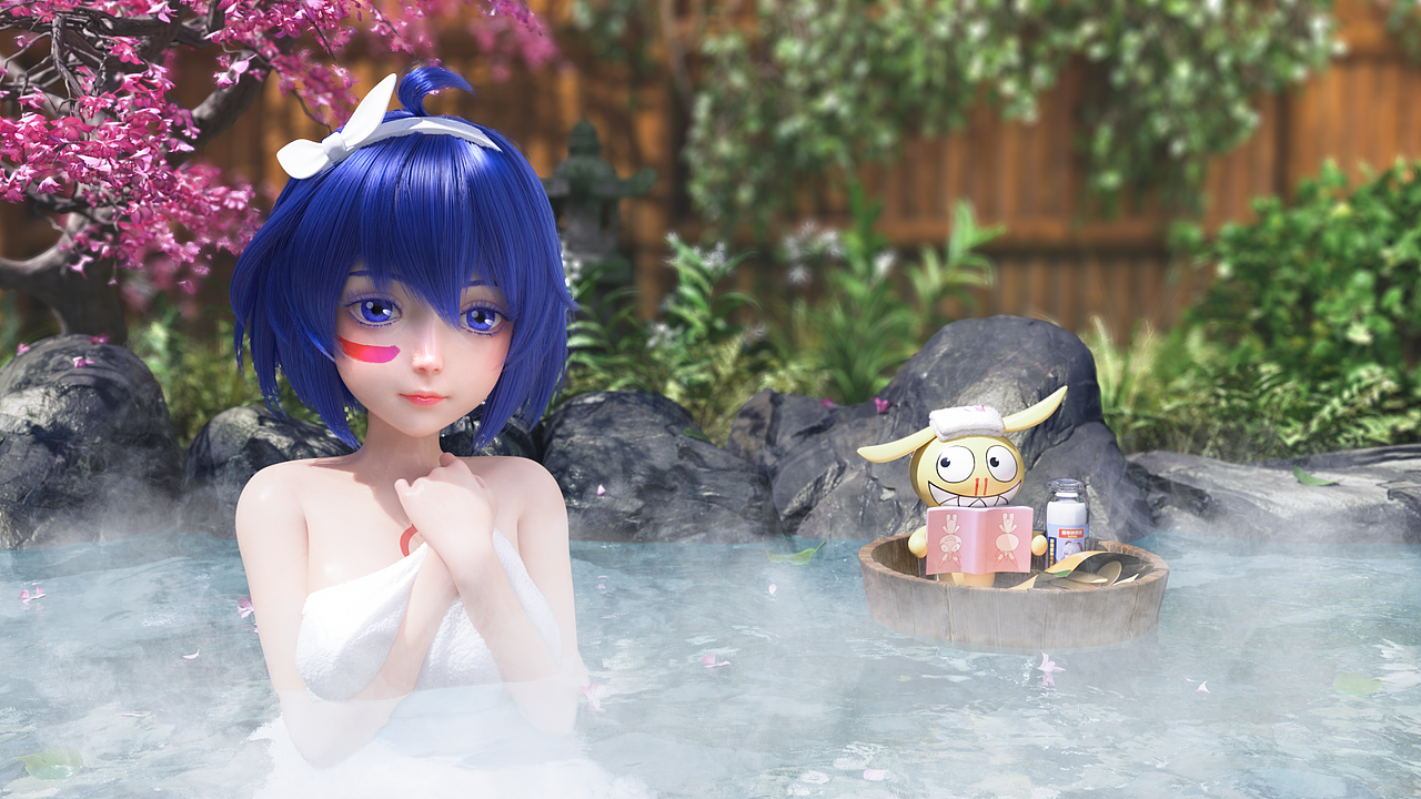 杨同学渲染作品（图ZMjk2Njc3NTQw） - 人物/生物 - 站酷设计师Cavan美型原创素材 - 站酷ZCOOL