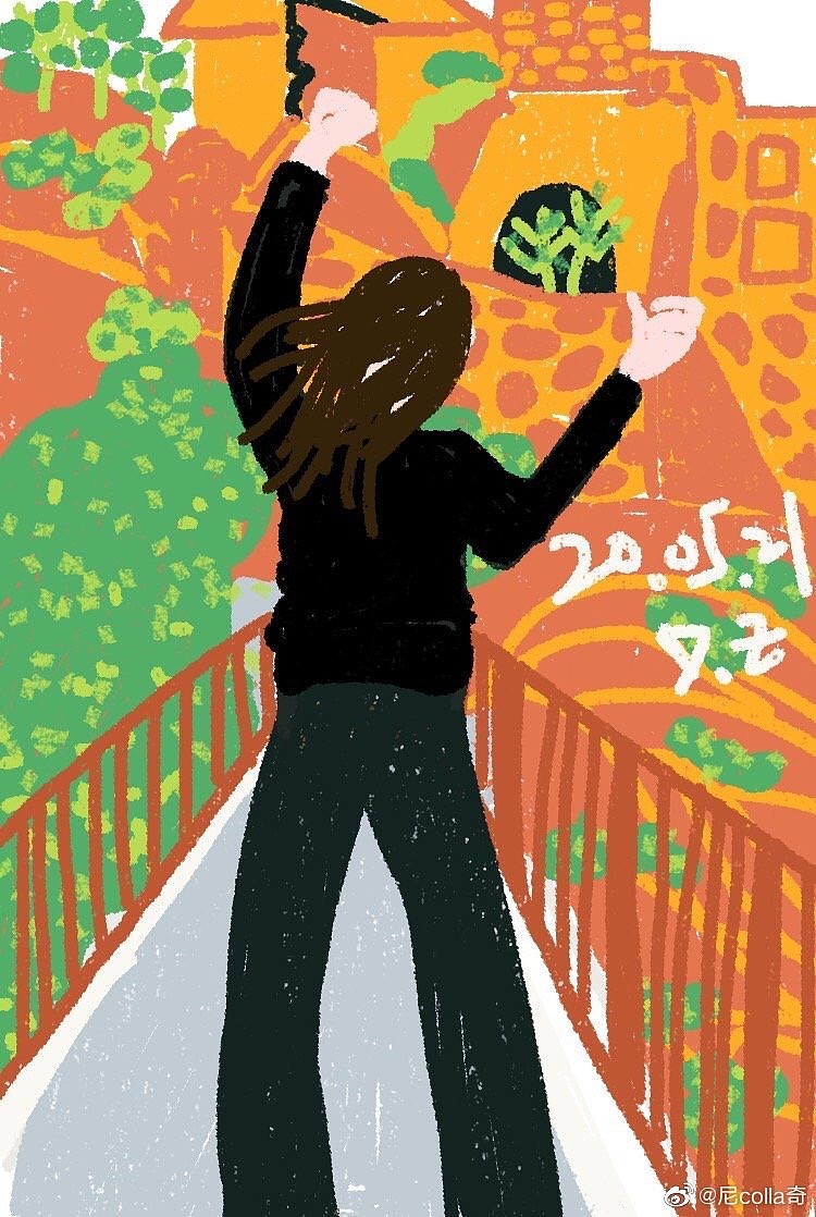 个人风格手指画