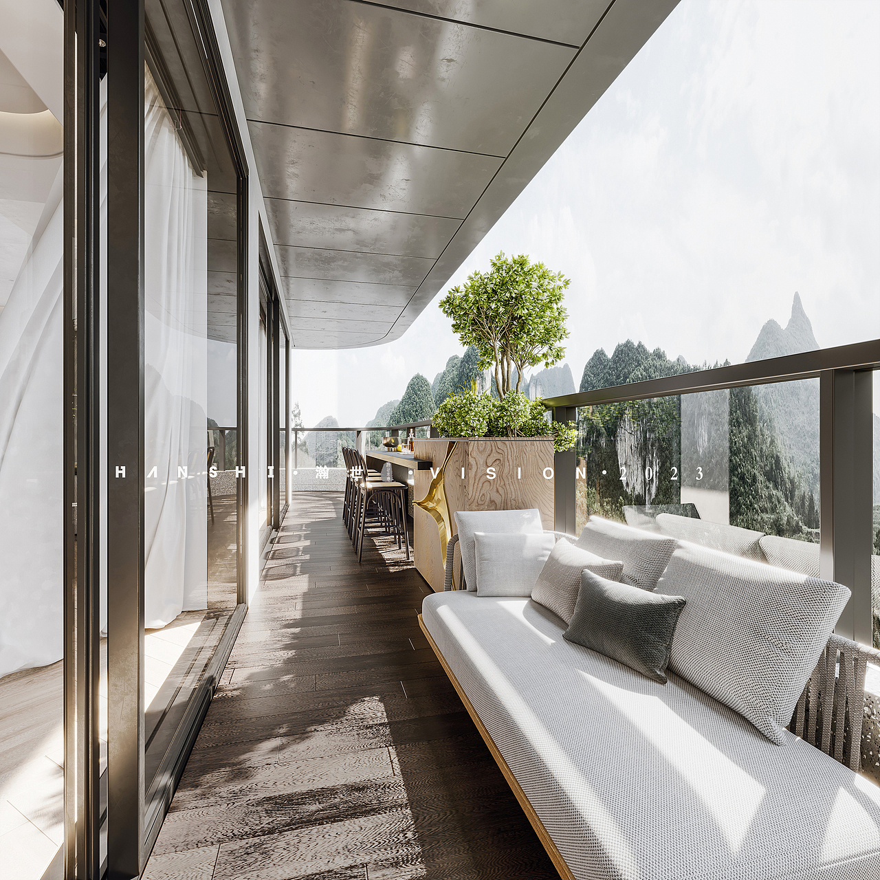 现代极简家装-瀚世表现