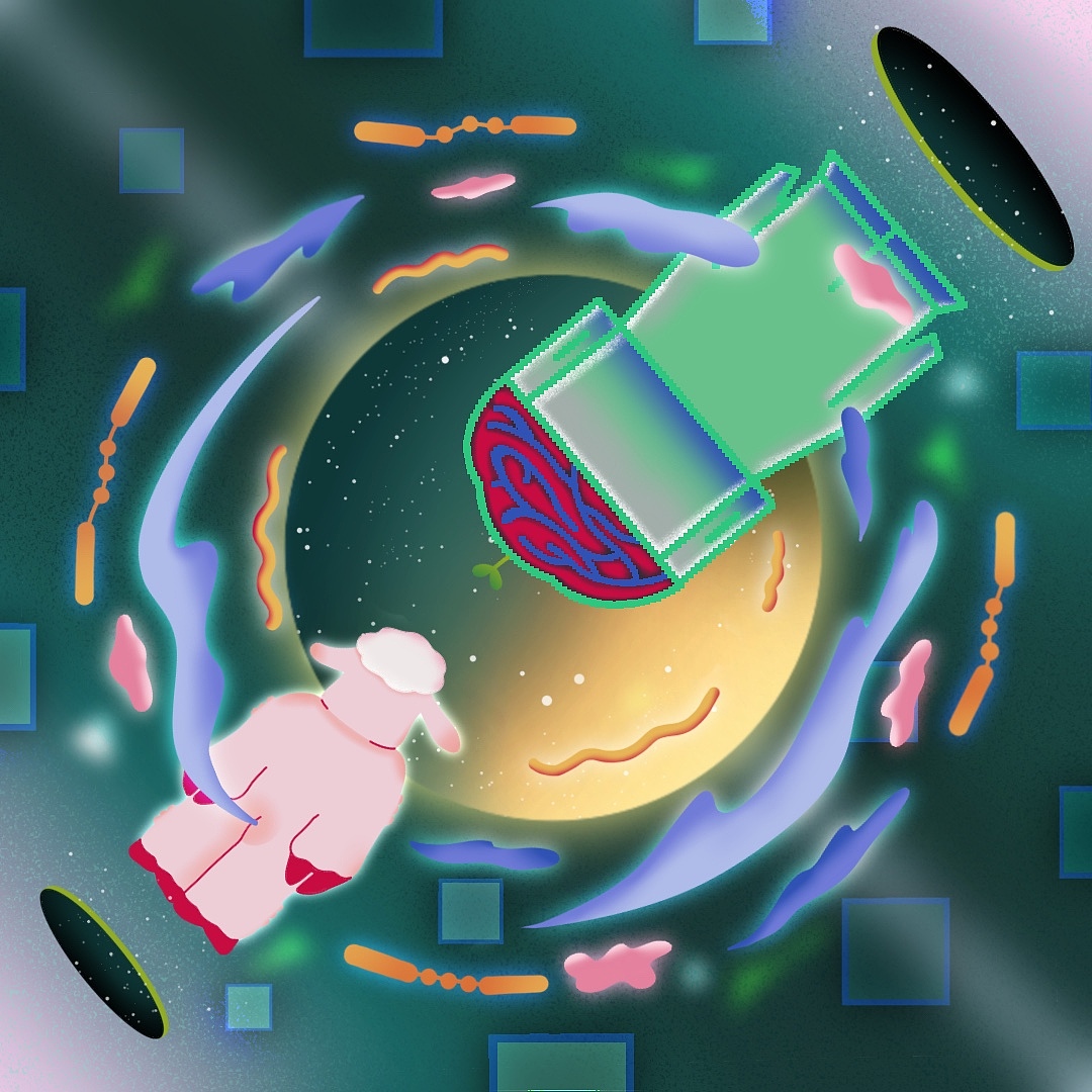 原创插画 | 专辑封面 《机器如我》（图ZMzA1MTc4Mjky） - 商业插画 - 站酷设计师薇生物_原创素材 - 站酷ZCOOL