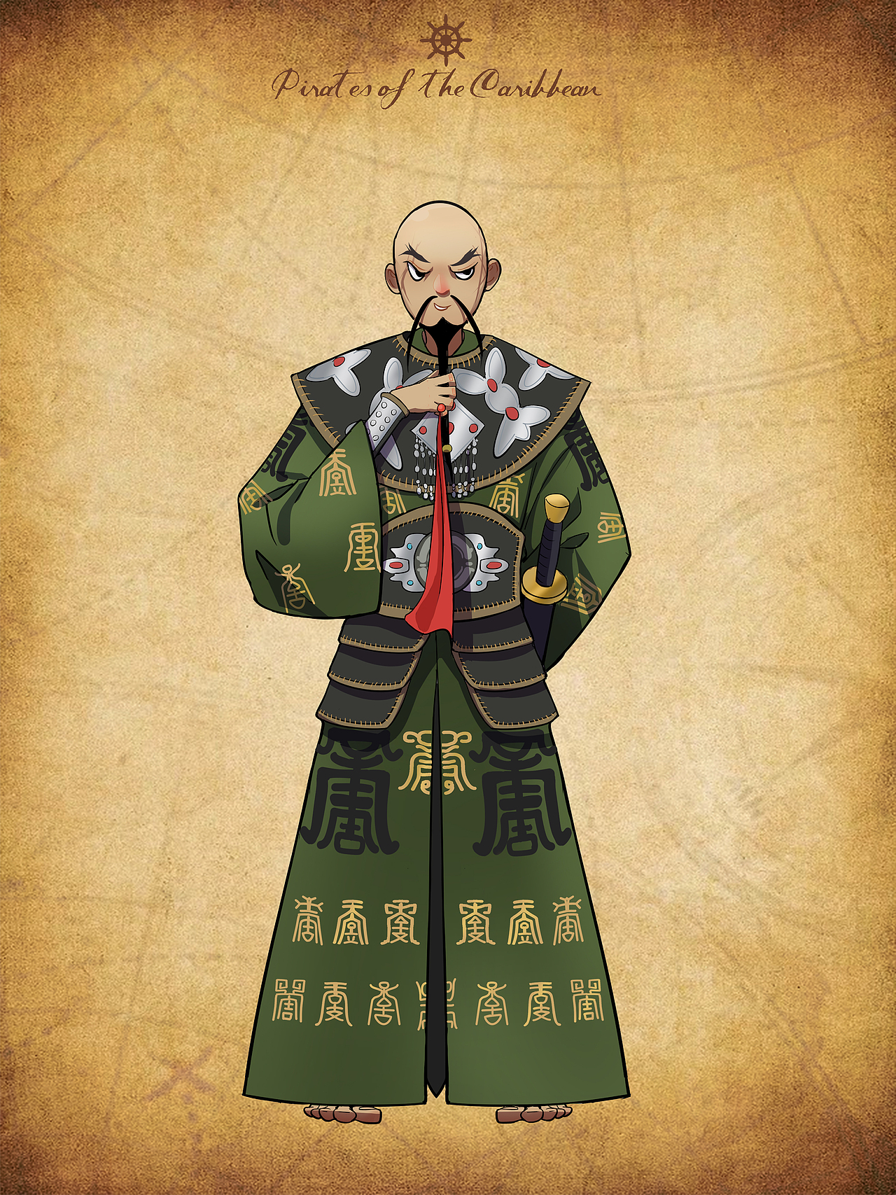 加勒比海盗角色绘画（图ZMzU1NjkxNTY4） - 创作习作 - 站酷设计师PT三瞳原创素材 - 站酷ZCOOL