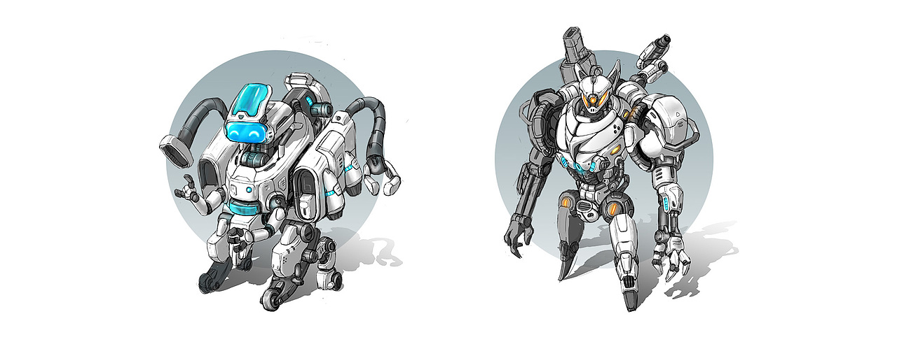 日常机甲草图练习（图ZMzI3MDI3MTg4） - 概念设定 - 站酷设计师陈大文原创素材 - 站酷ZCOOL