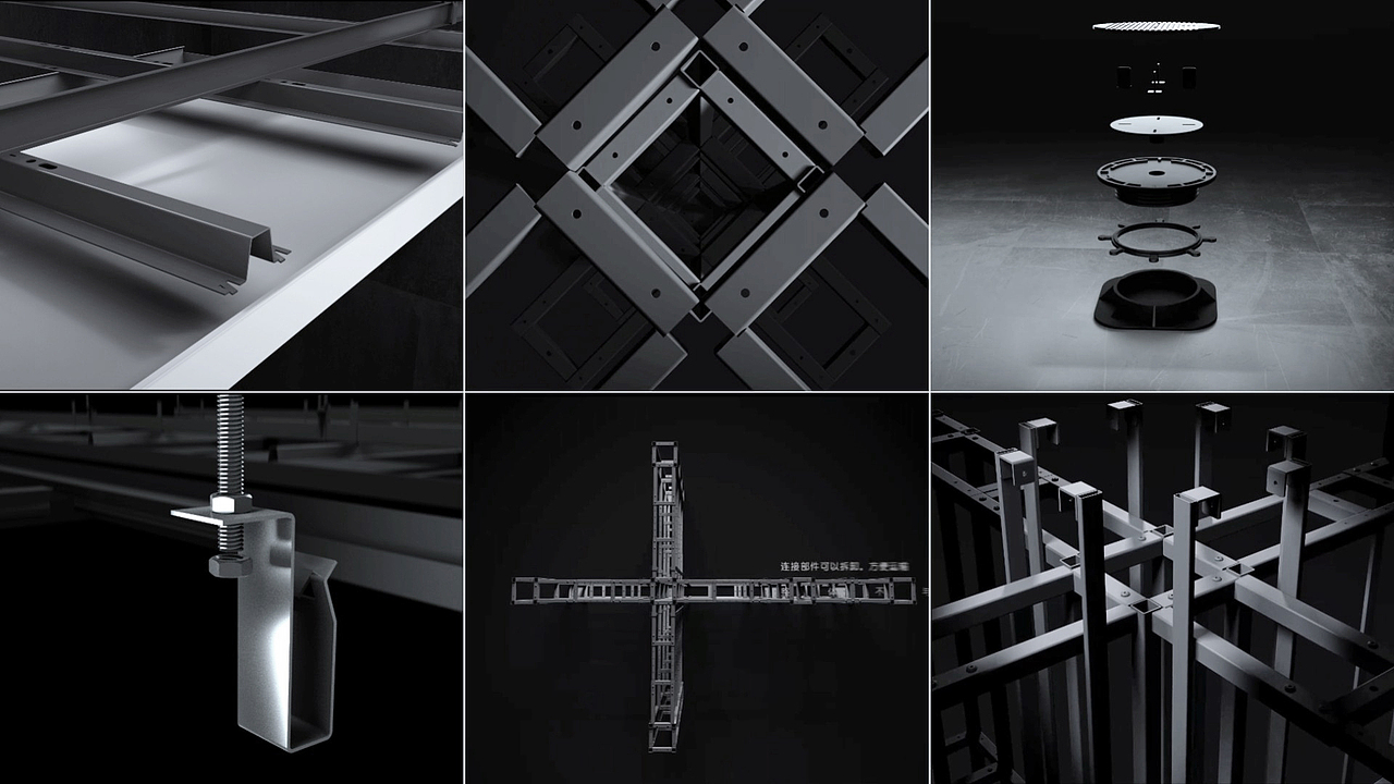 装配式空间_C4D渲染