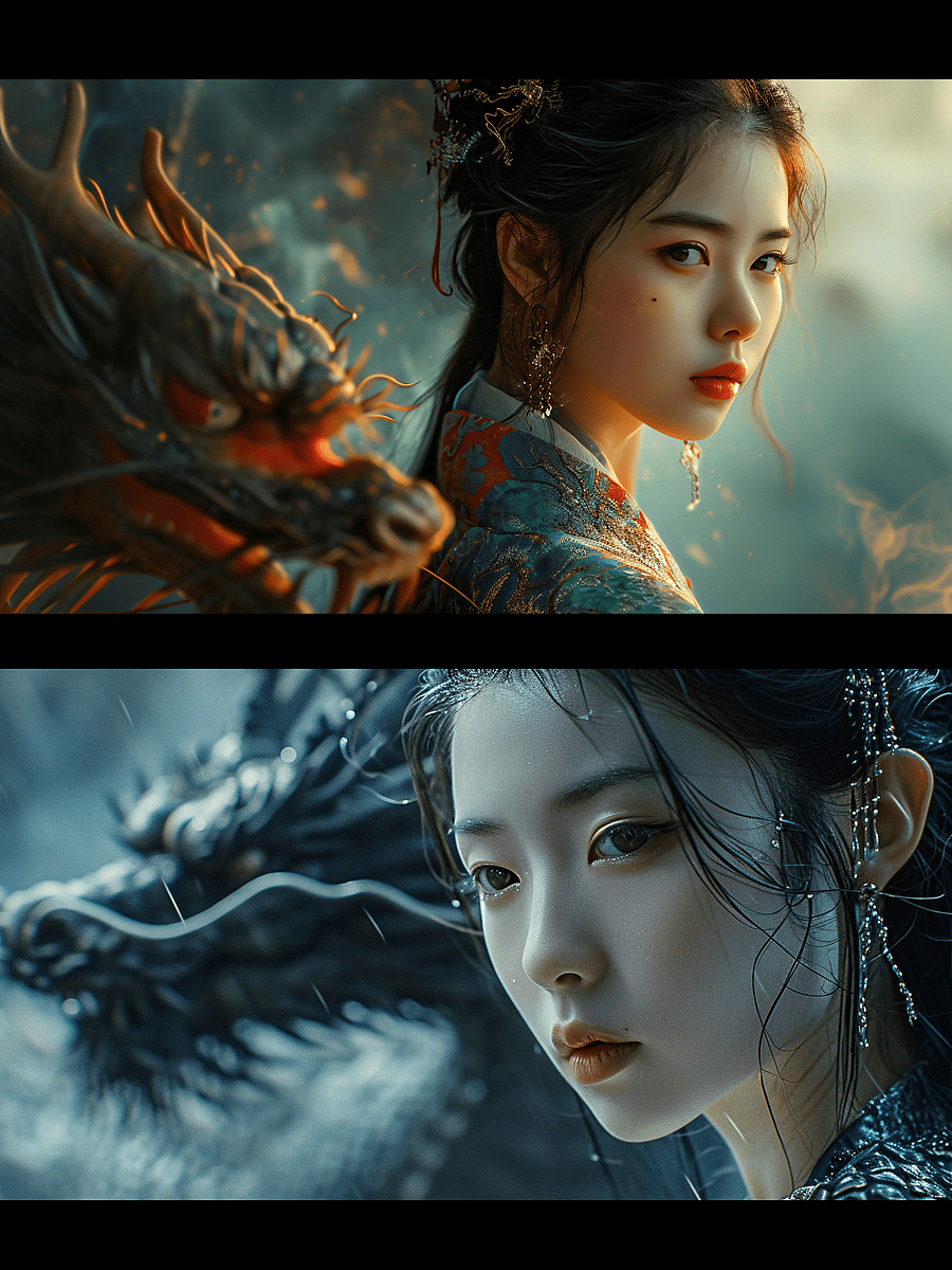 龙女（图ZMzU4NDE0MTc2） - AI作品 - 站酷设计师MIAO喵JANELIN原创素材 - 站酷ZCOOL