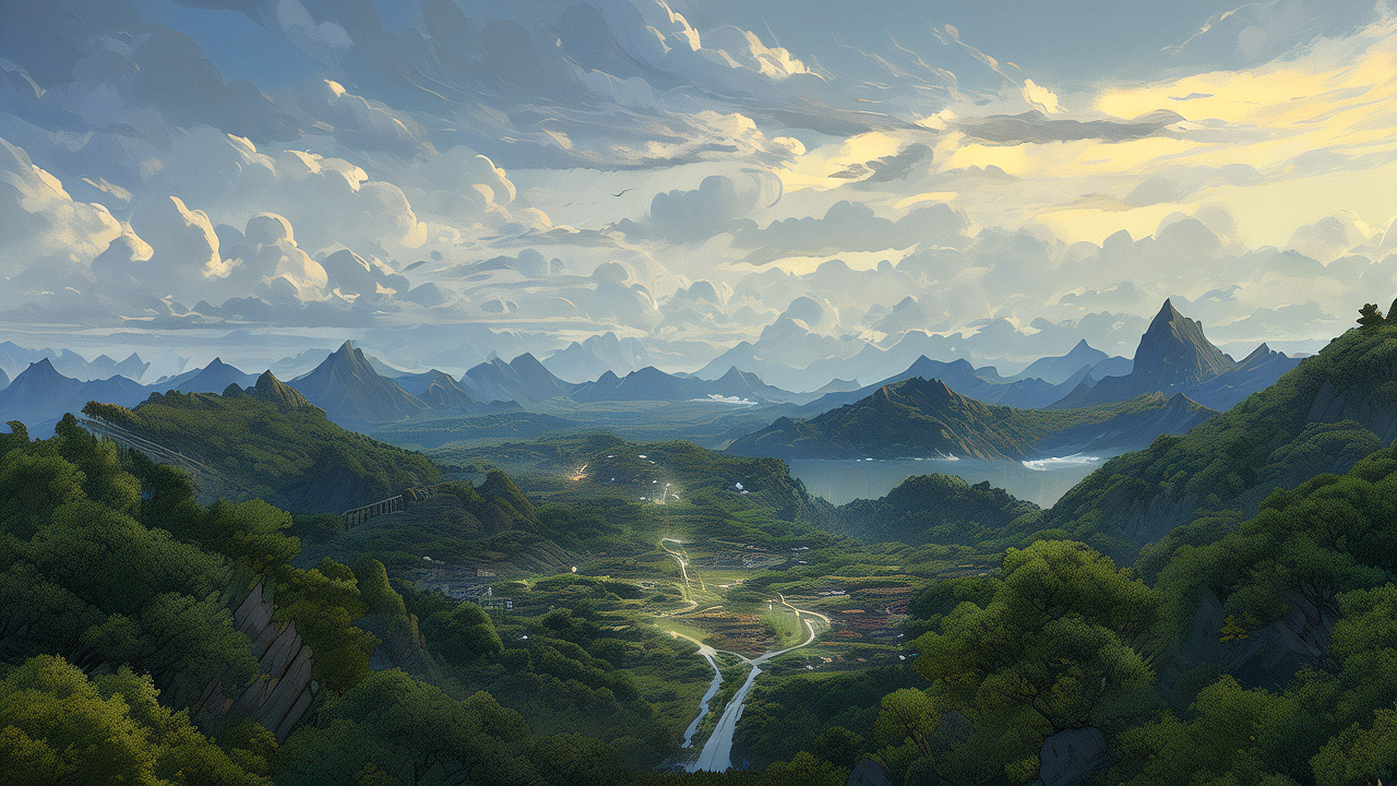 不同风格的山川风光(一)