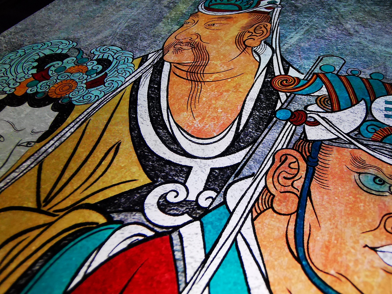 临摹永乐宫壁画局部之二