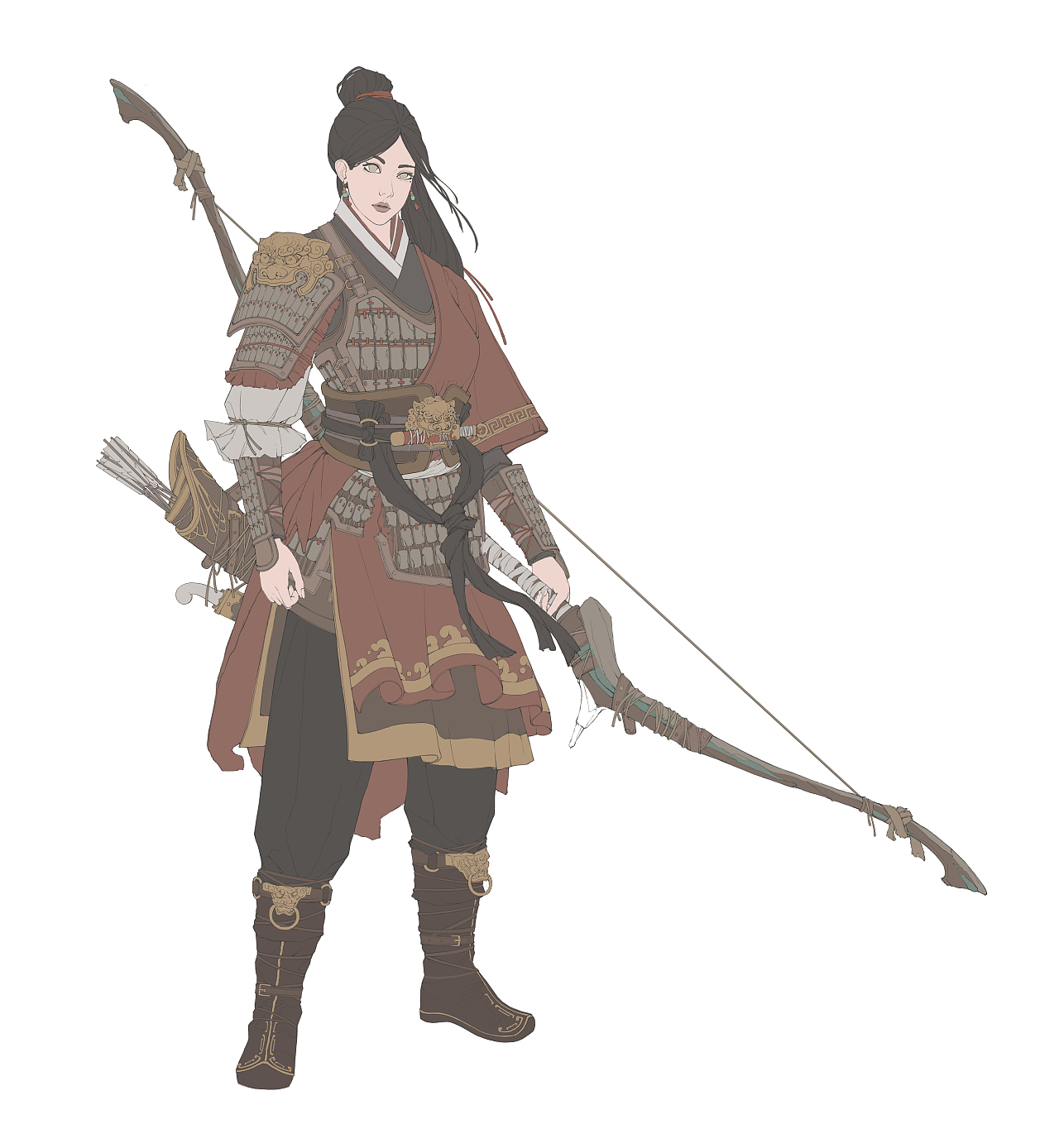 女将军 女武将（图ZMzU3NzUyNzM2） - 游戏原画 - 站酷设计师s白羊原创素材 - 站酷ZCOOL