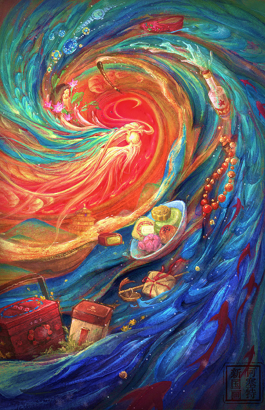 《神奇的老字号》竖版海报 扫描件电子稿