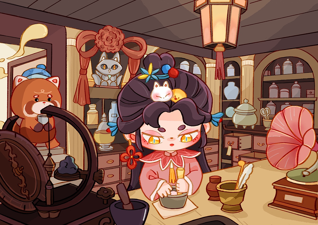 魔法主题中式幻术魔女（图ZMzQ2NTg2Nzgw） - 创作习作 - 站酷设计师木木茹muru原创素材 - 站酷ZCOOL