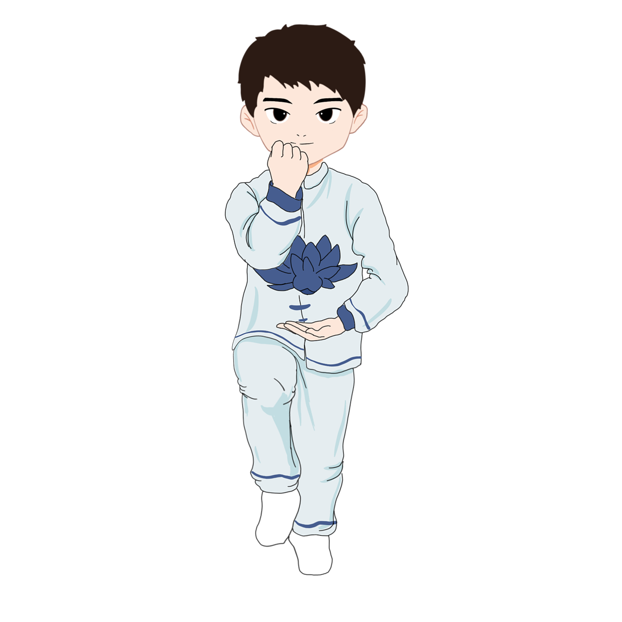 太极拳分解动作（图ZMjk2MTk0MDky） - 儿童插画 - 站酷设计师三碗汤泡饭原创素材 - 站酷ZCOOL