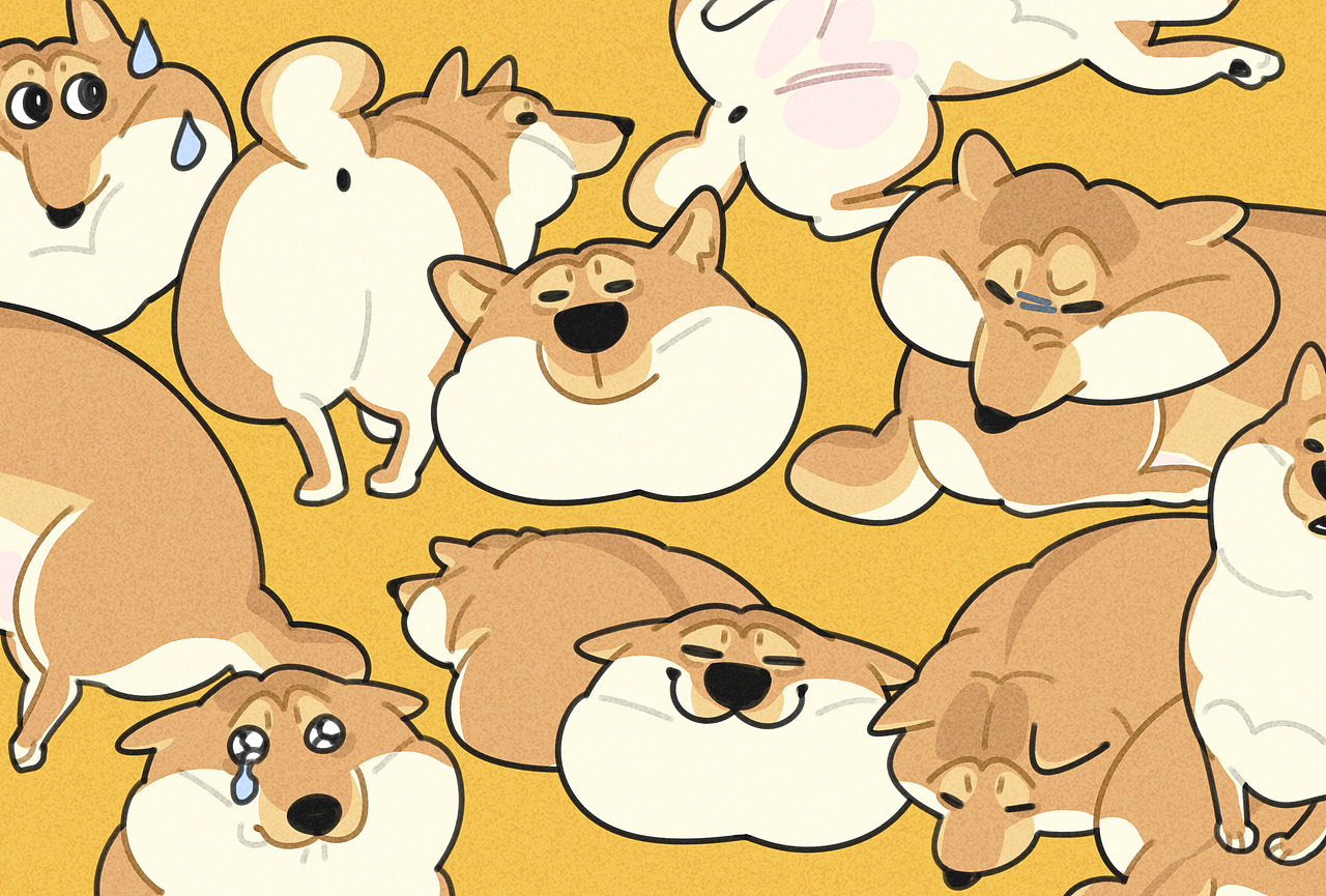 小麦嘬坊系列插图