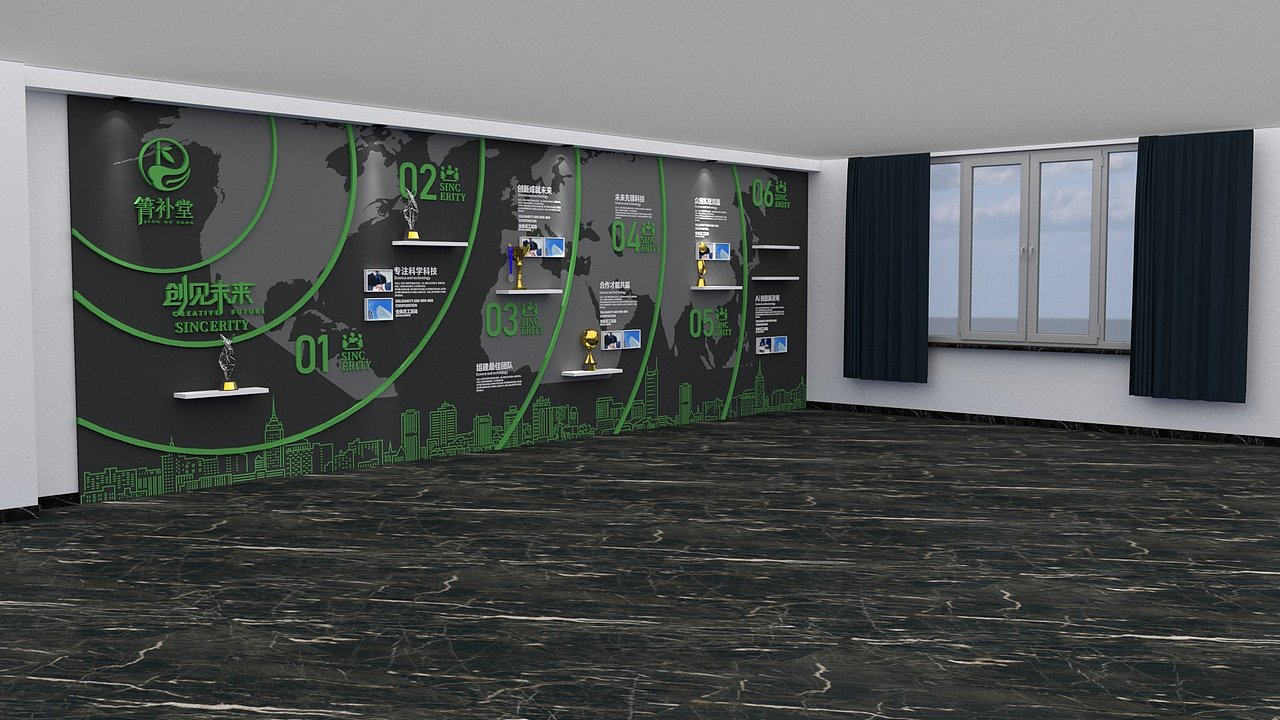 企业文化墙设计（图ZMzI3ODc0ODgw） - 其他平面 - 站酷设计师影尚设计工作室原创素材 - 站酷ZCOOL