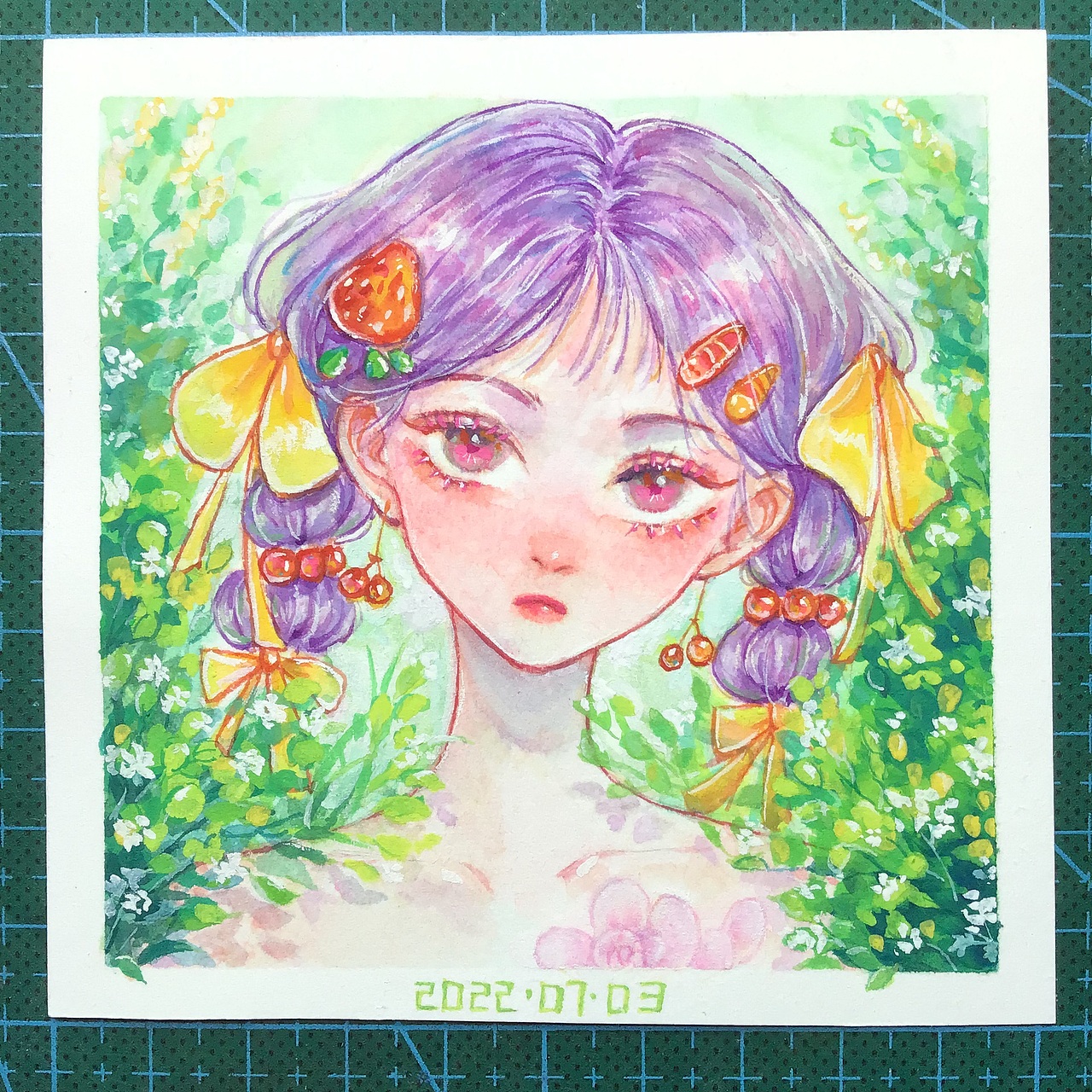 七月，你好呀！（图ZMzA3NTI4NDY4） - 艺术插画 - 站酷设计师折臾原创素材 - 站酷ZCOOL