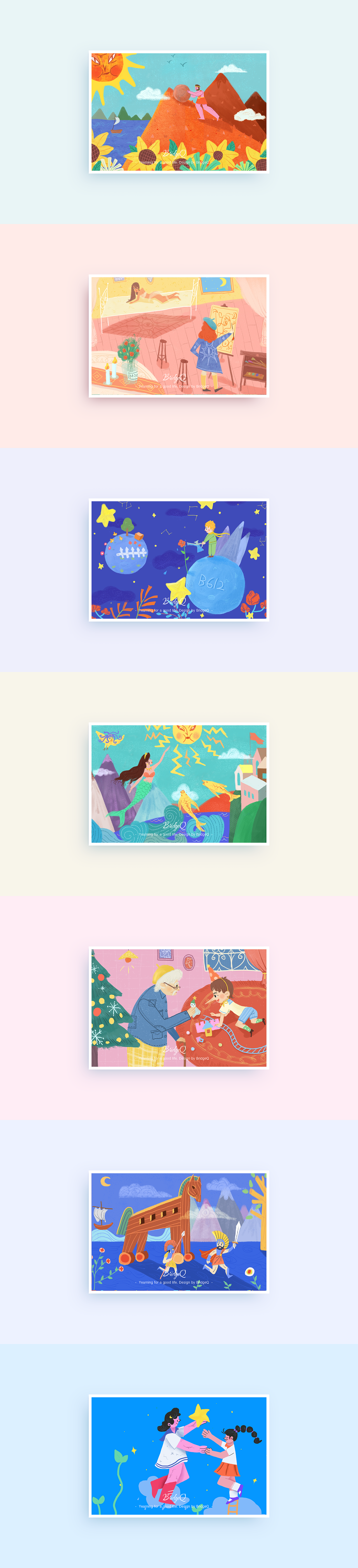插画合集（图ZMzE0MDIyODY4） - 新锐潮流插画 - 站酷设计师BridgeQ原创素材 - 站酷ZCOOL