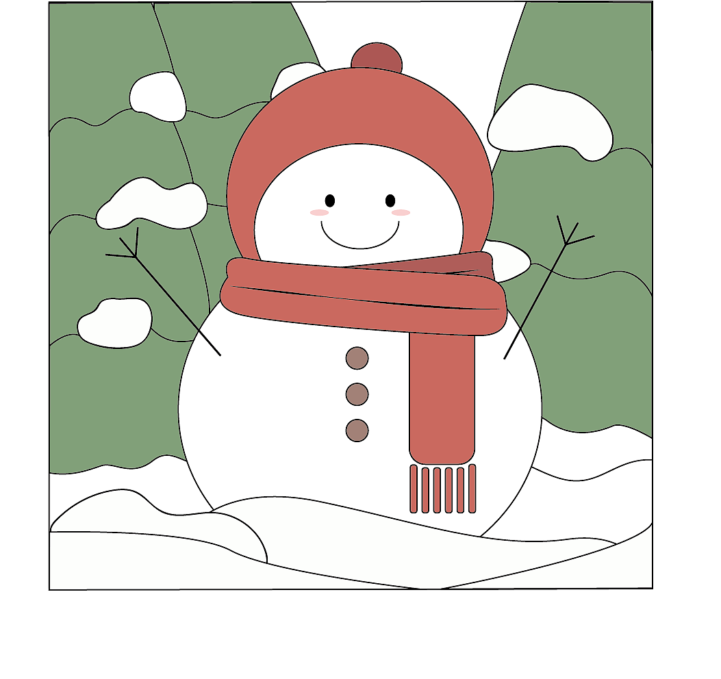 大雪矢量手绘漫画分镜日签海报（图ZMzIyOTc0MDQ0） - 商业插画 - 站酷设计师吖朱哇原创素材 - 站酷ZCOOL