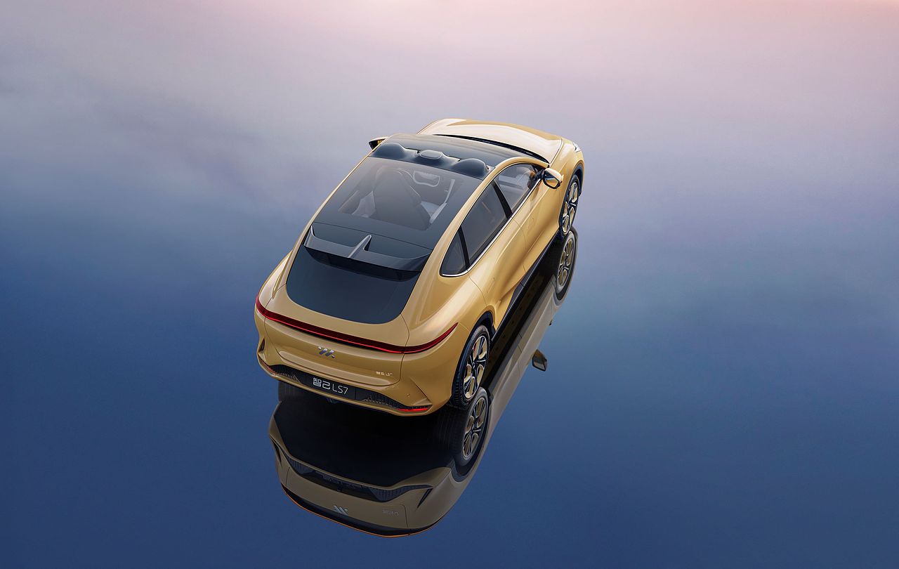 智己LS7外观主视觉官方渲染图-天空之境