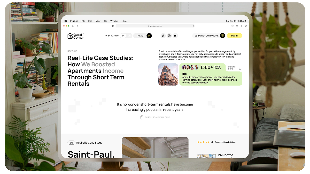 Guest Corner - UI/UX | 物业管理平台