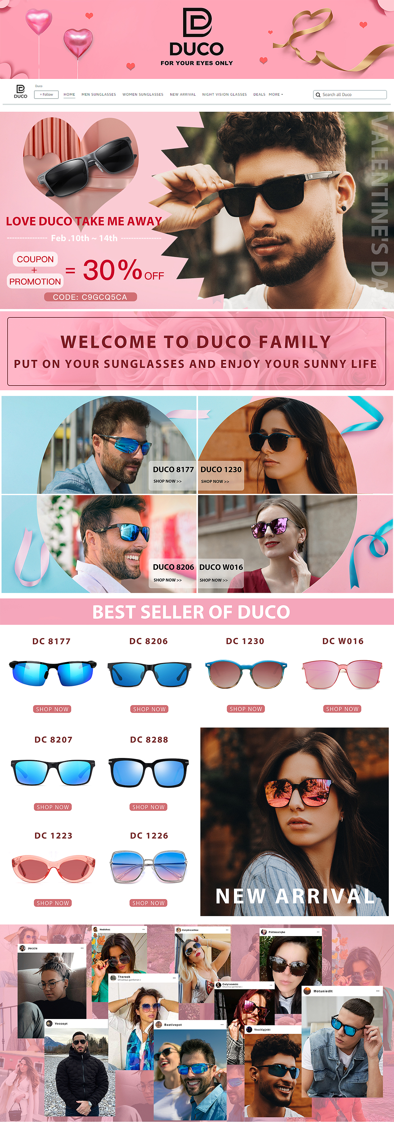 亚马逊太阳镜相关详情页A+