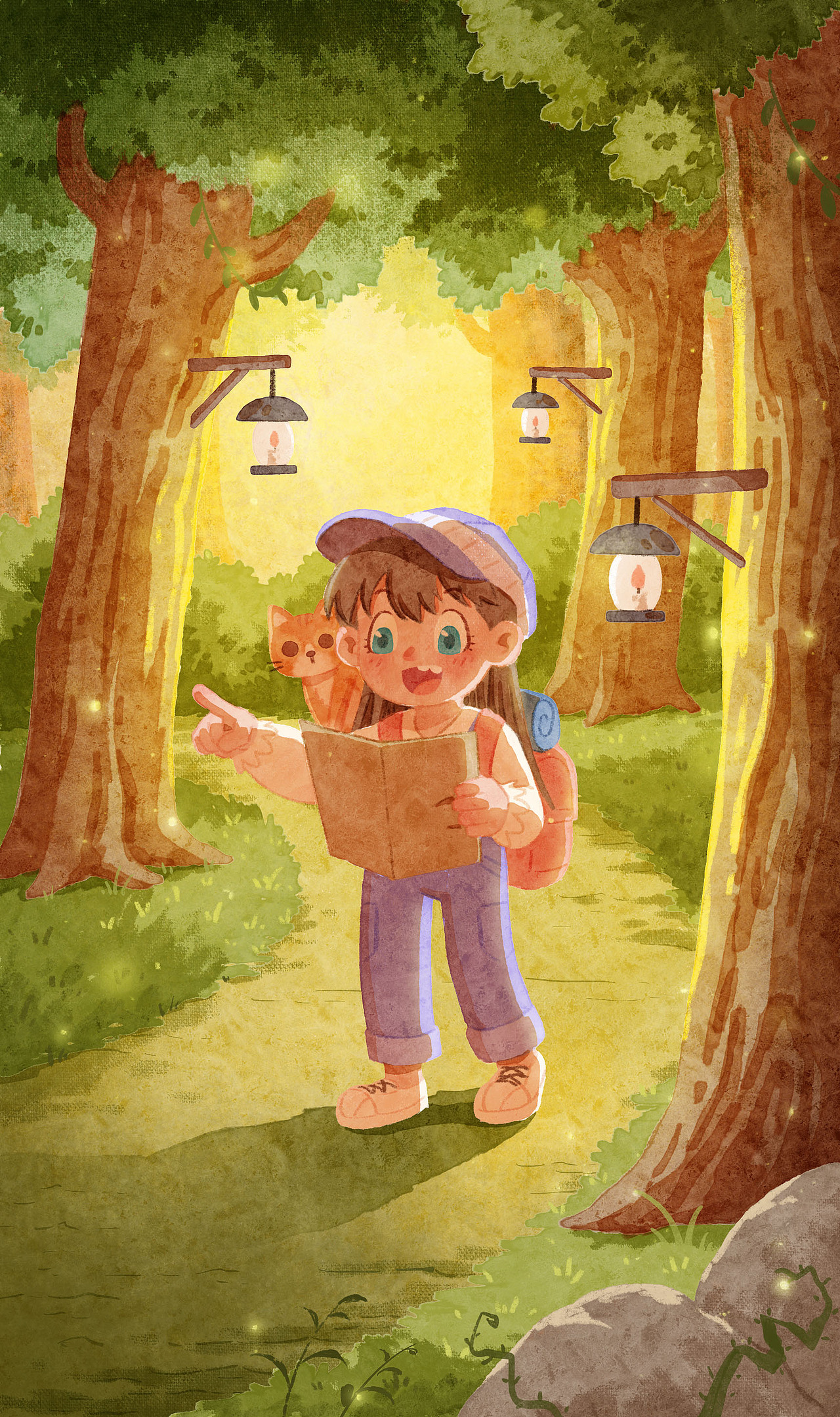 那年的向日葵与凯茜（春天）（图ZMzM5NzQ1MjA4） - 艺术插画 - 站酷设计师kiki猫大厨原创素材 - 站酷ZCOOL