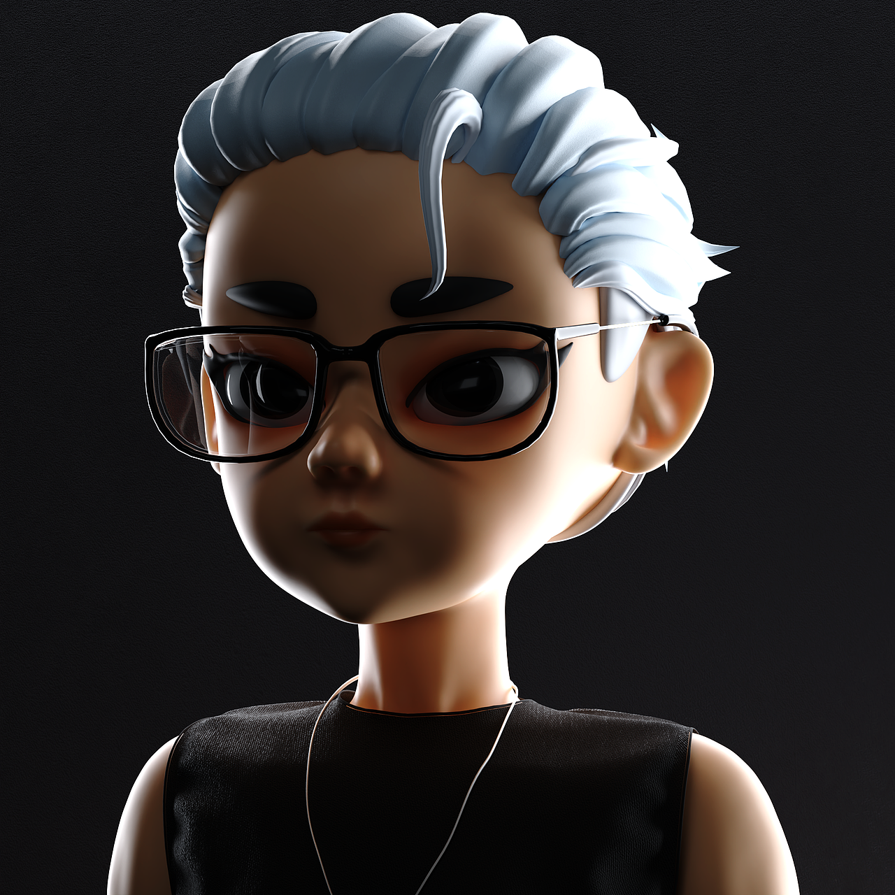 blender 人物头像