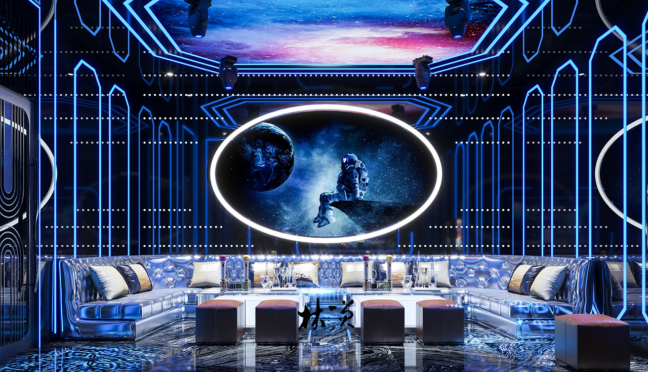 KTV设计装修案例（图ZMzIyMjA0NTgw） - 商业空间设计 - 站酷设计师北玄笑笑原创素材 - 站酷ZCOOL