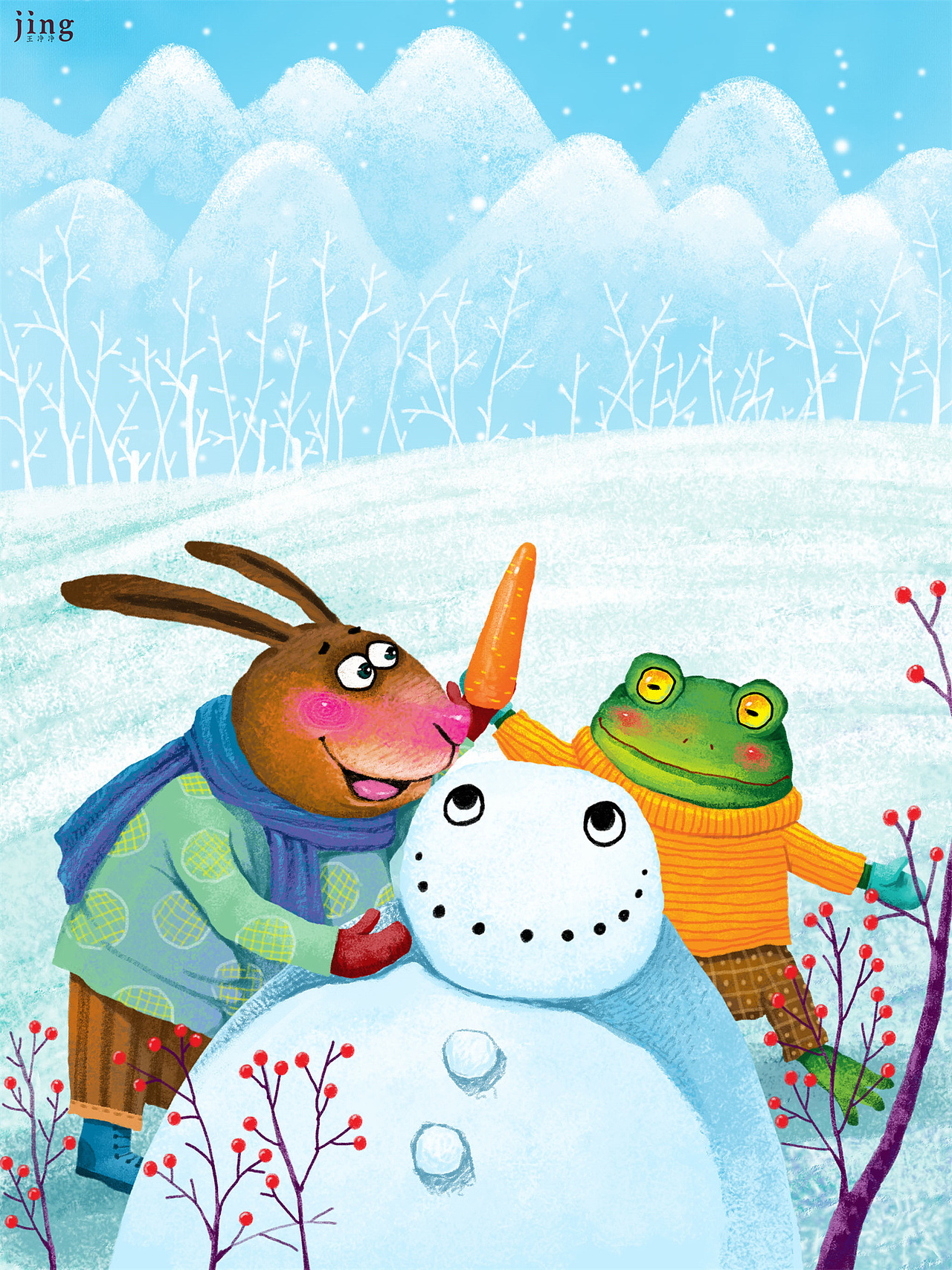 兔年插画 28幅可爱小兔子插画_画儿晴天-站酷zcool