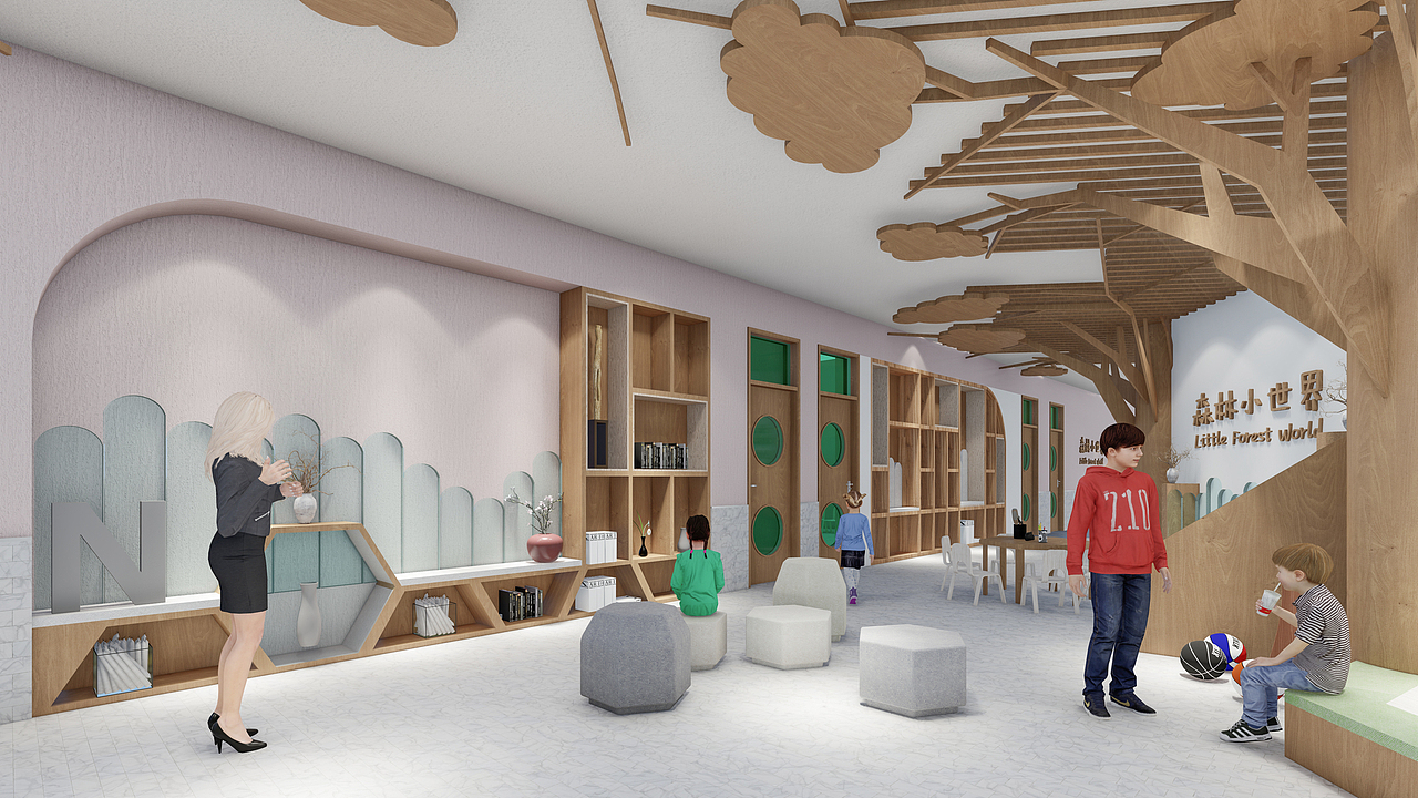 森林小世界-幼儿园室内空间设计