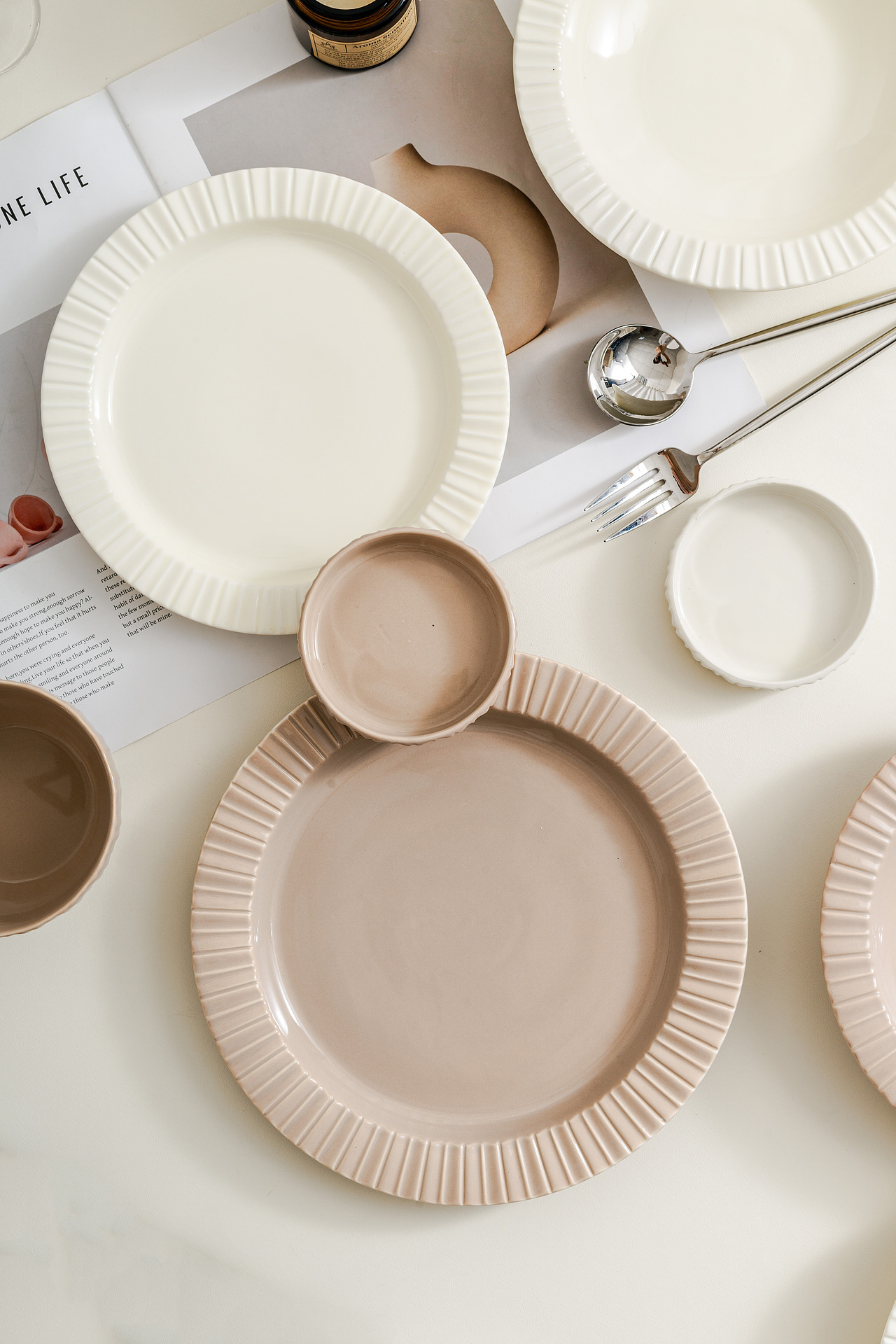 奶油风餐具-莱茵