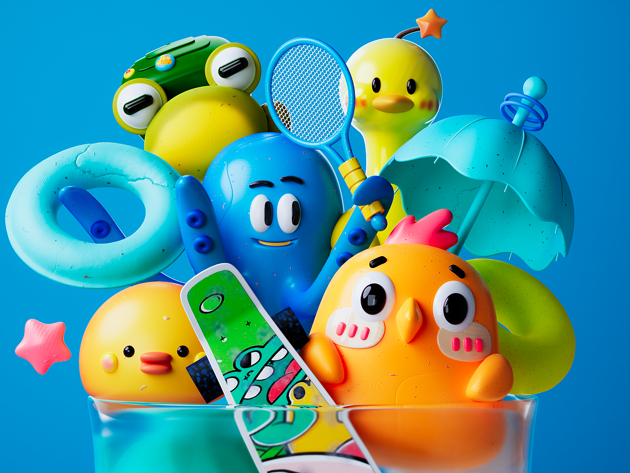 黏土的小世界-母婴儿童黏土电商产品场景渲染（图ZMzQxOTg1ODEy） - 产品 - 站酷设计师XUAN同学不着急原创素材 - 站酷ZCOOL