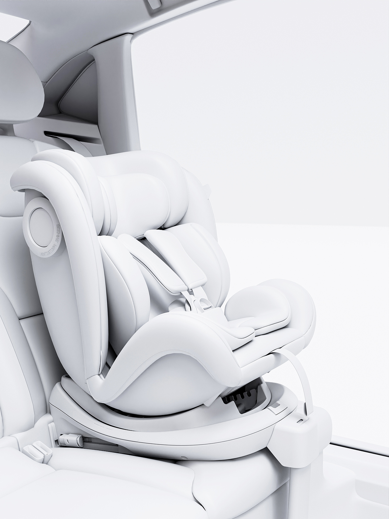 S62天鹅儿童安全座椅电商产品场景渲染