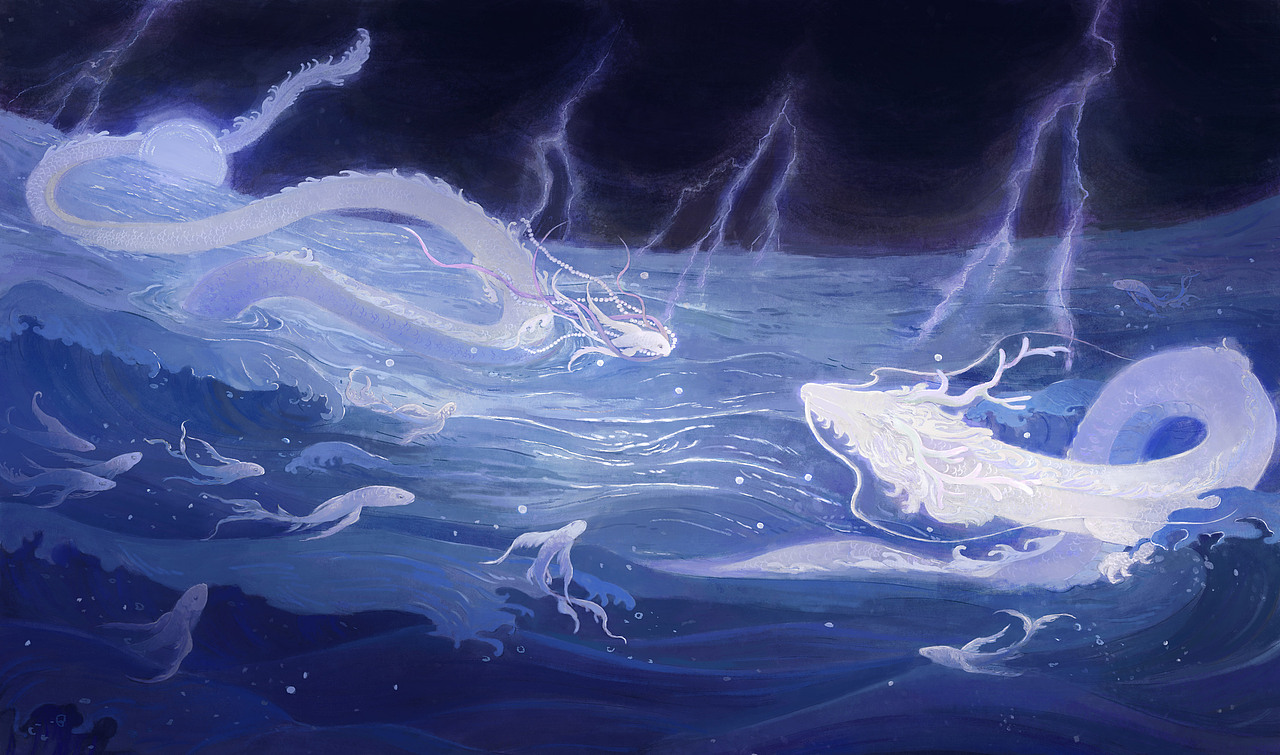 精怪系列插畫（一）（圖ZMzE1NDcxNTQ0） - 創(chuàng)作習(xí)作 - 站酷設(shè)計(jì)師金黃色的角落原創(chuàng)素材 - 站酷ZCOOL