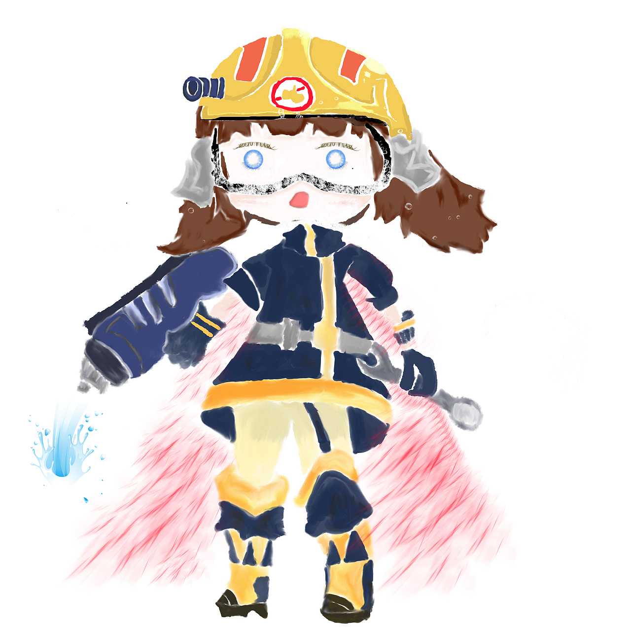 消防员ip形象——q版形象