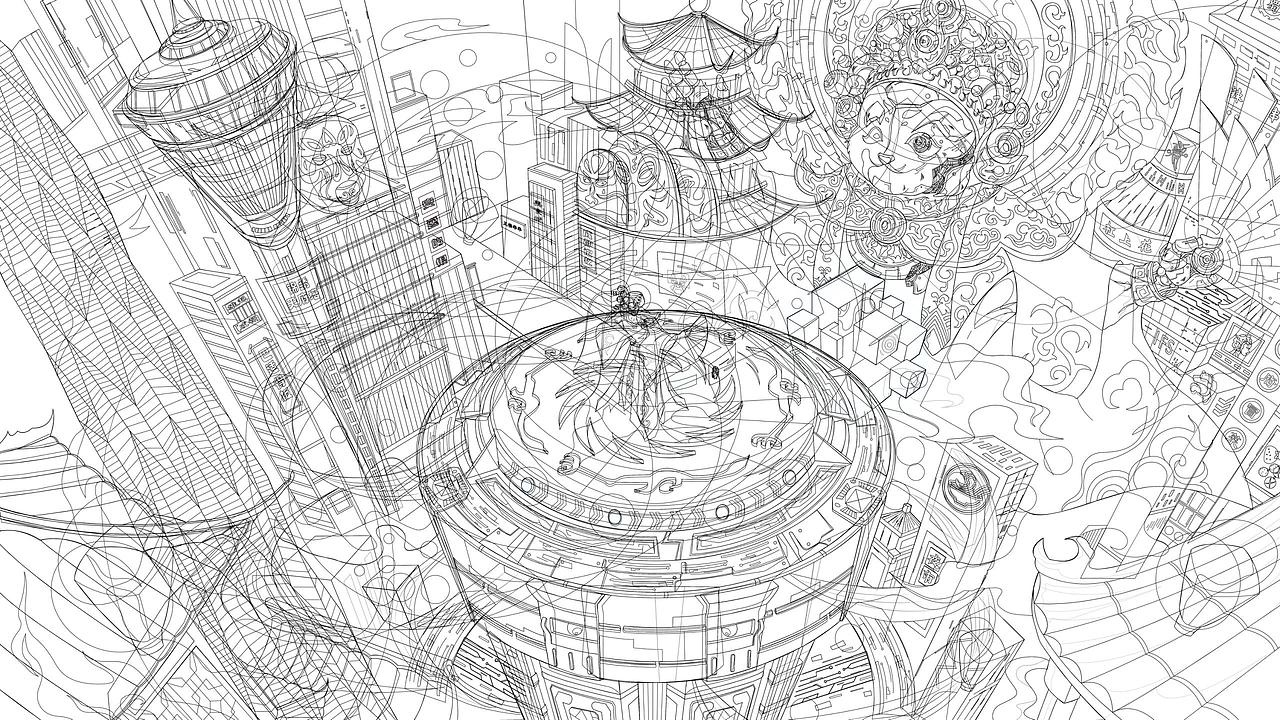 戏幻成都视觉插画设计